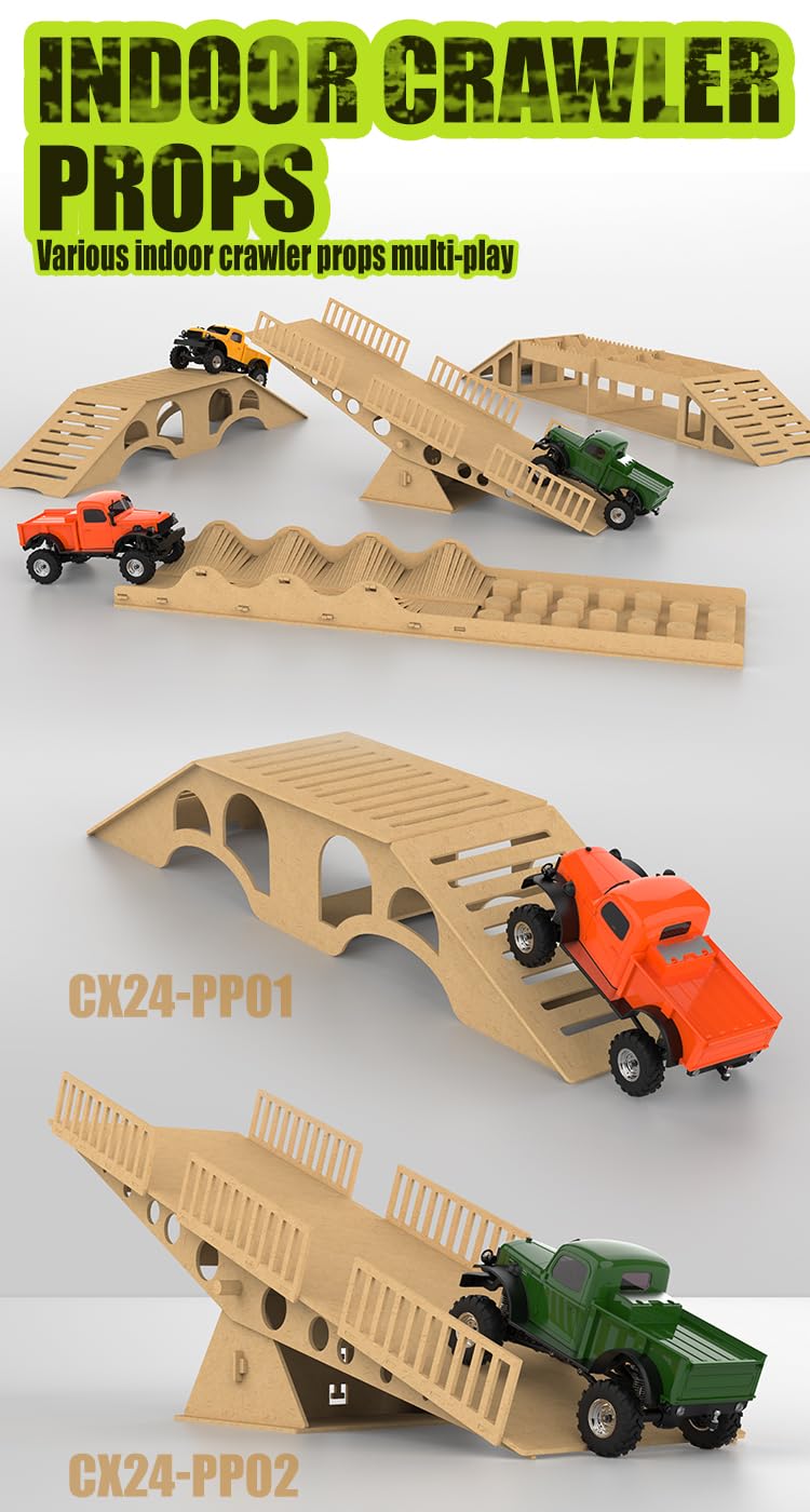 Rc Step Ramp RC Ramp RC Car Ramp - Wall-Leaning Stunt Ramp For 1/16, 1/18, 1/24 ...