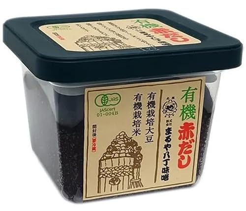 有機赤だし まるや八丁味噌450g ■宅配便 ■有機栽培の丸大豆のみを大豆麹とし、足掛け3年の熟成期間を経た有機八丁味噌に、有機栽培米で醸造した米みそを合わせた赤だし味噌です。