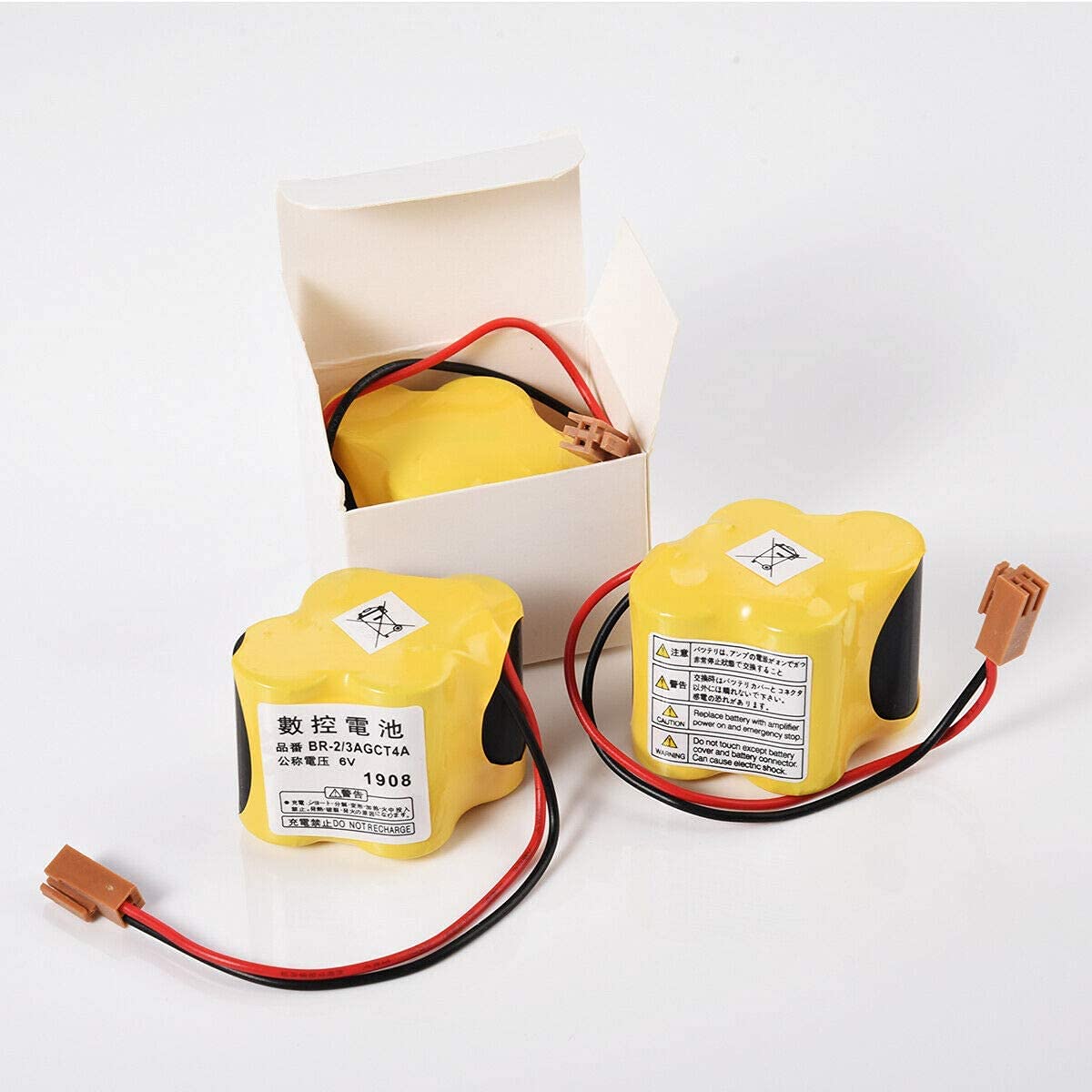 10 piezas BR-2/3AGCT4A 6V PLC batería de repuesto para FANUC Controls A98L-0031-0025 CNC Mahine