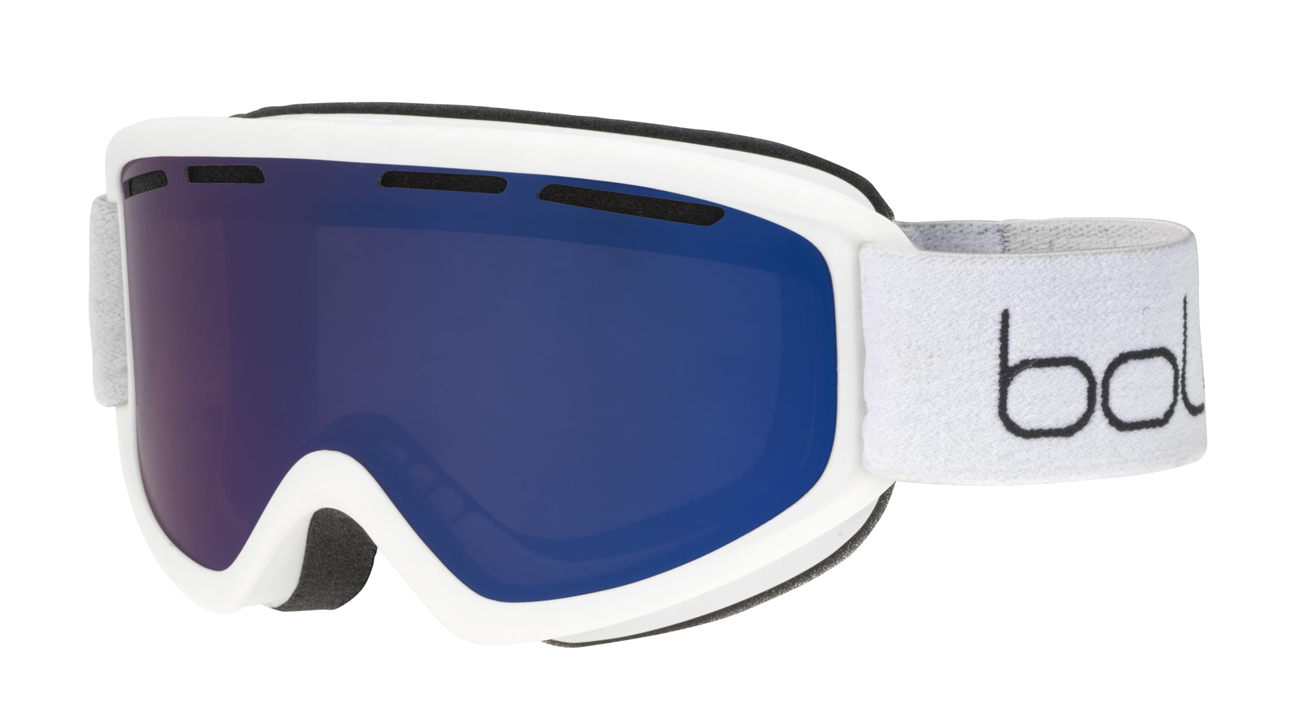bollé - FREEZE & PLUS Matte Black Ski Goggles Visión óptima, protección antiniebla y antiarañazos, doble pantalla, marco ventilado