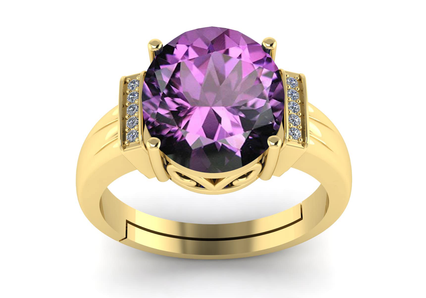 LMDPRAJAPATIS 10.25 Ratti 9.50 Carat Natural Amethyst Stone Ring Astrological Birthstone Adjustable Ring For Women And Men (B0BCYRXF2Z) Amazon Price History, Amazon Price Tracker