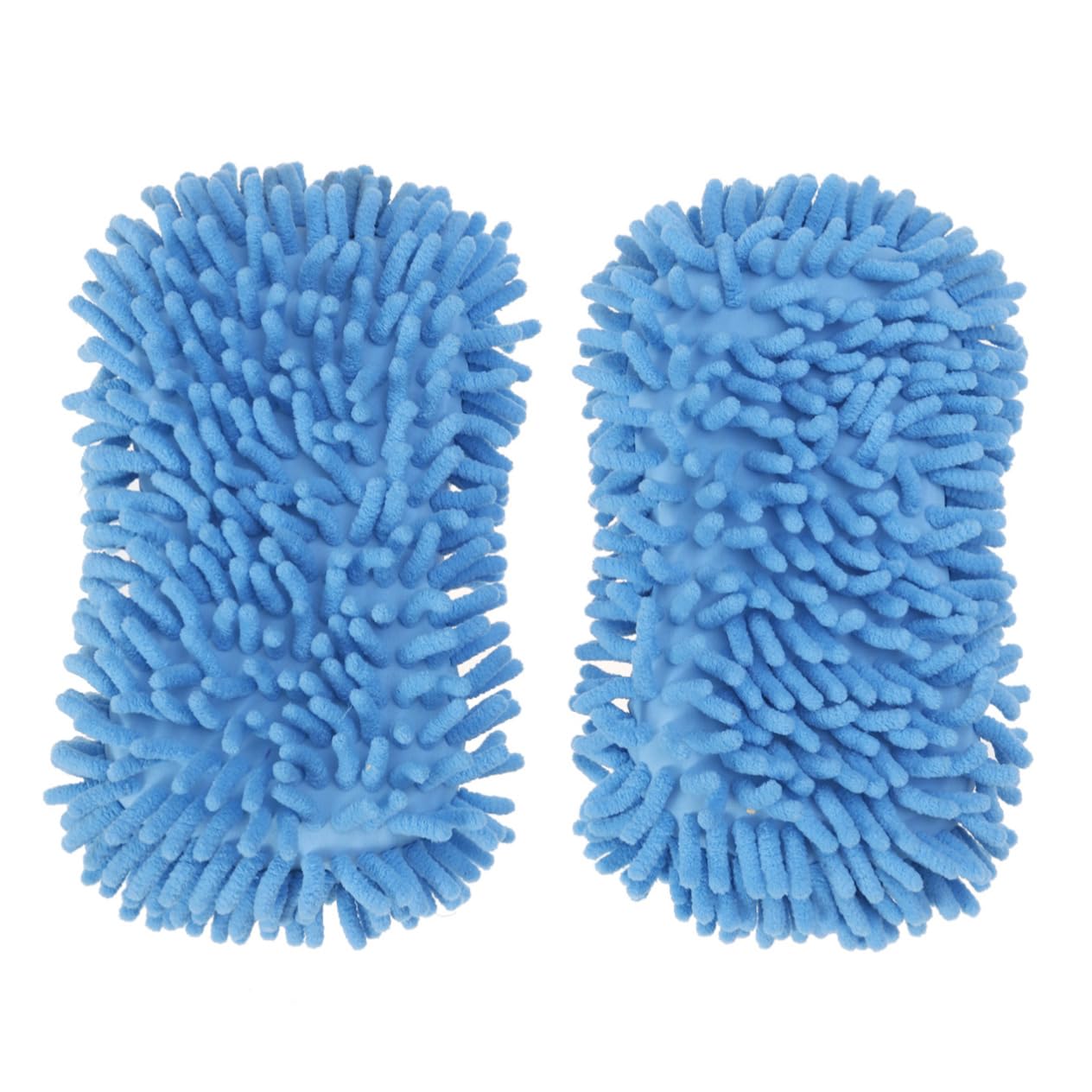ULTECHNOVO 6piezas Guantes De Lavado De Microfibra Chenille para Coche y Moto Esponja De Limpieza Ultra Fina Azul