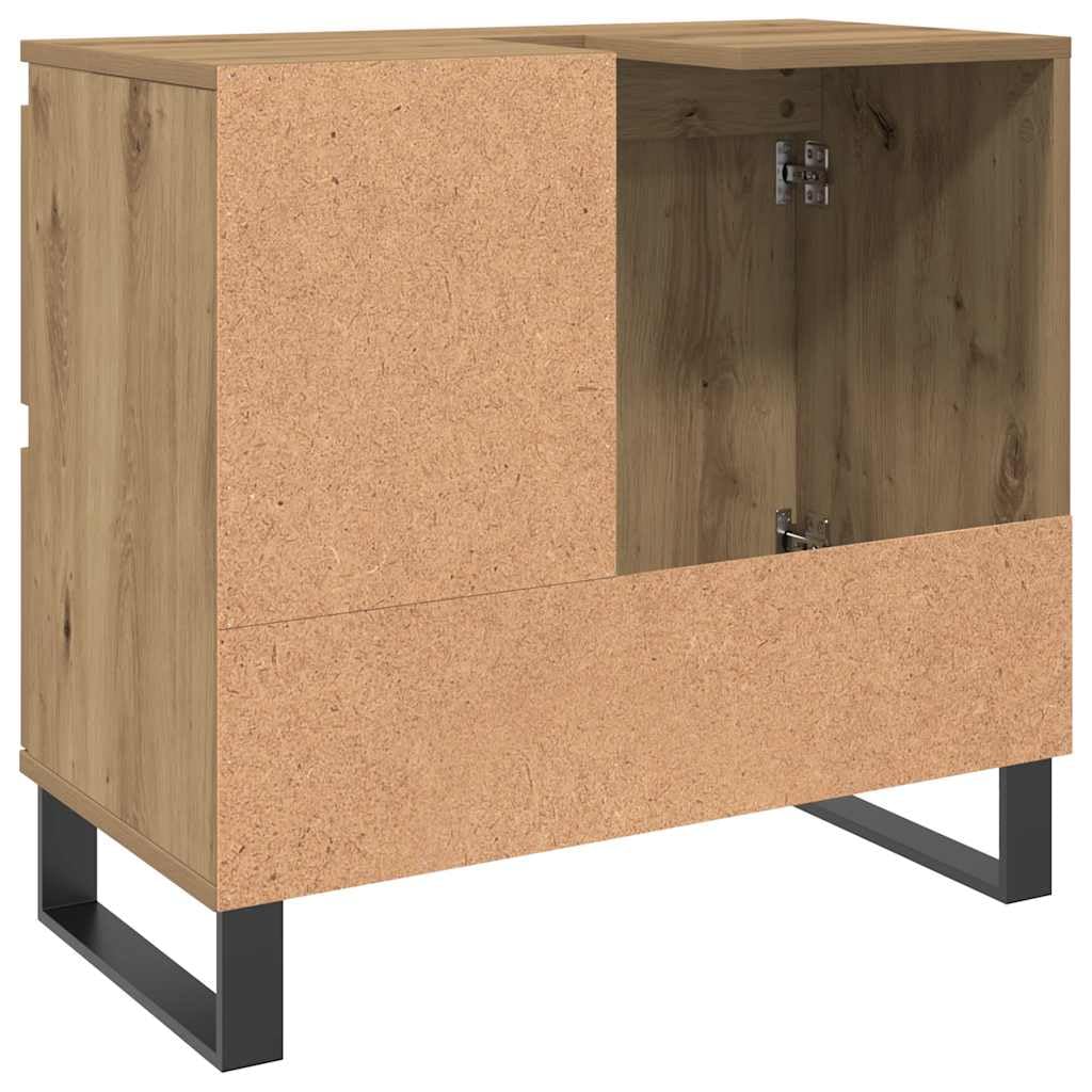 Mueble de Lavabo Madera de ingeniería Roble Artisan 65x33x60 cm,Mobiliario,Muebles de baño,18.05kg-857230