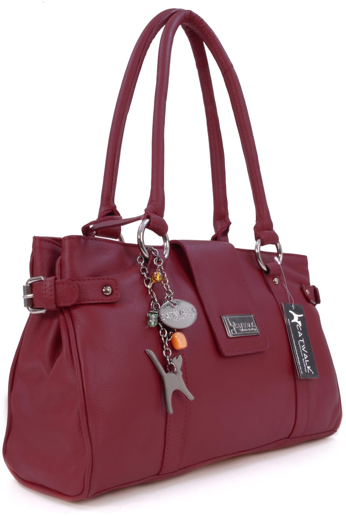 Catwalk Collection Handbags - Borsa a Spalla Media in Pelle - Borsa a Mano da Giorno da Donna - Multi Scomparti - Martina