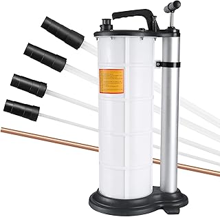 DASBET 9L Fluid Extractor Manual Oil Changer Vacuum Hand Operated Engine Oil Change Fluid Extractor Hand Pump Tank Remover