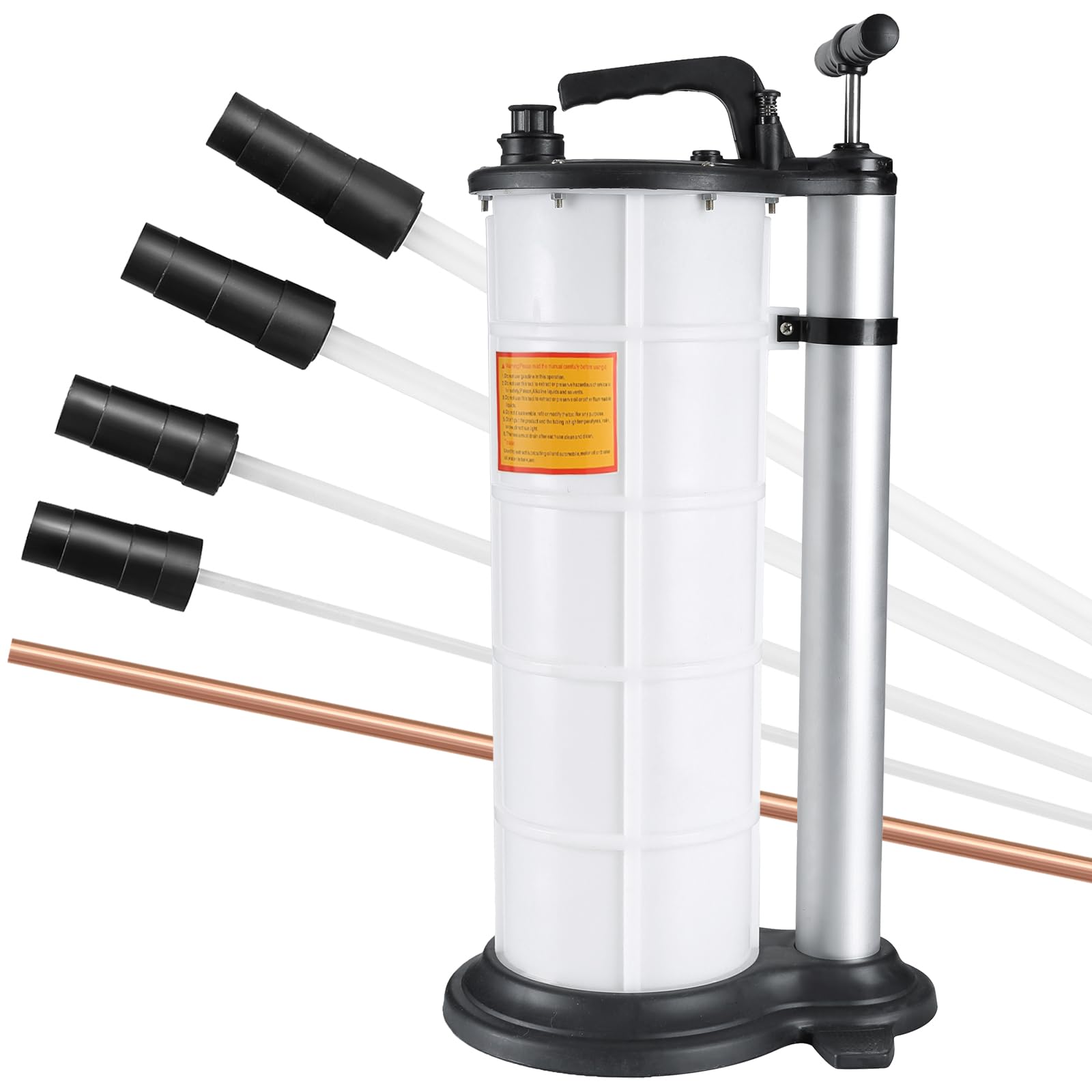 DASBET 9L Fluid Extractor Manual Oil Changer Vacuum Hand Operated Engine Oil Change Fluid Extractor Hand Pump Tank Remover