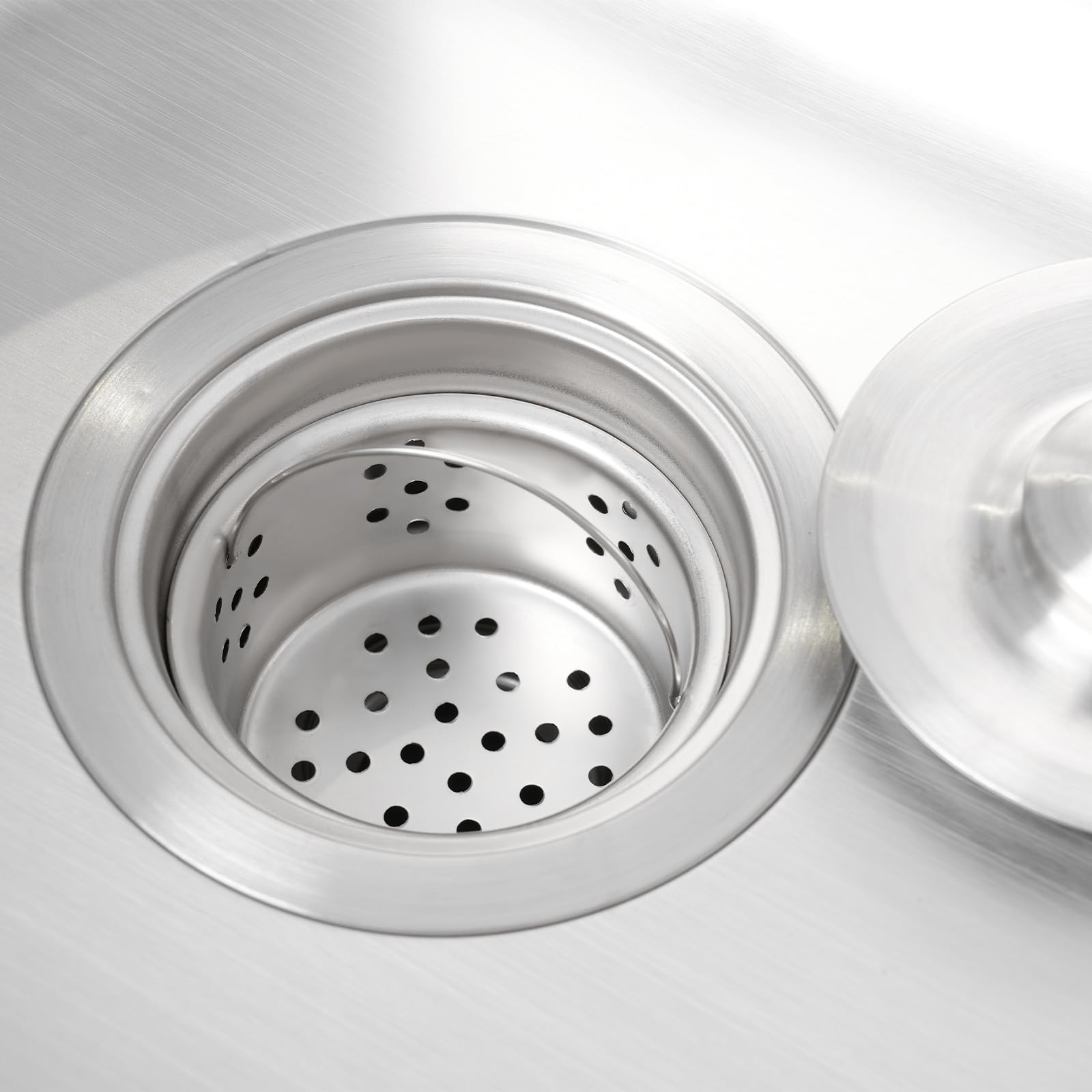 Lavabo indipendente in acciaio inox, 1 vasca, da campeggio con mobiletto, portata 60 kg, ideale per cucine, garage, cortili (42 x 37 x 83 cm)