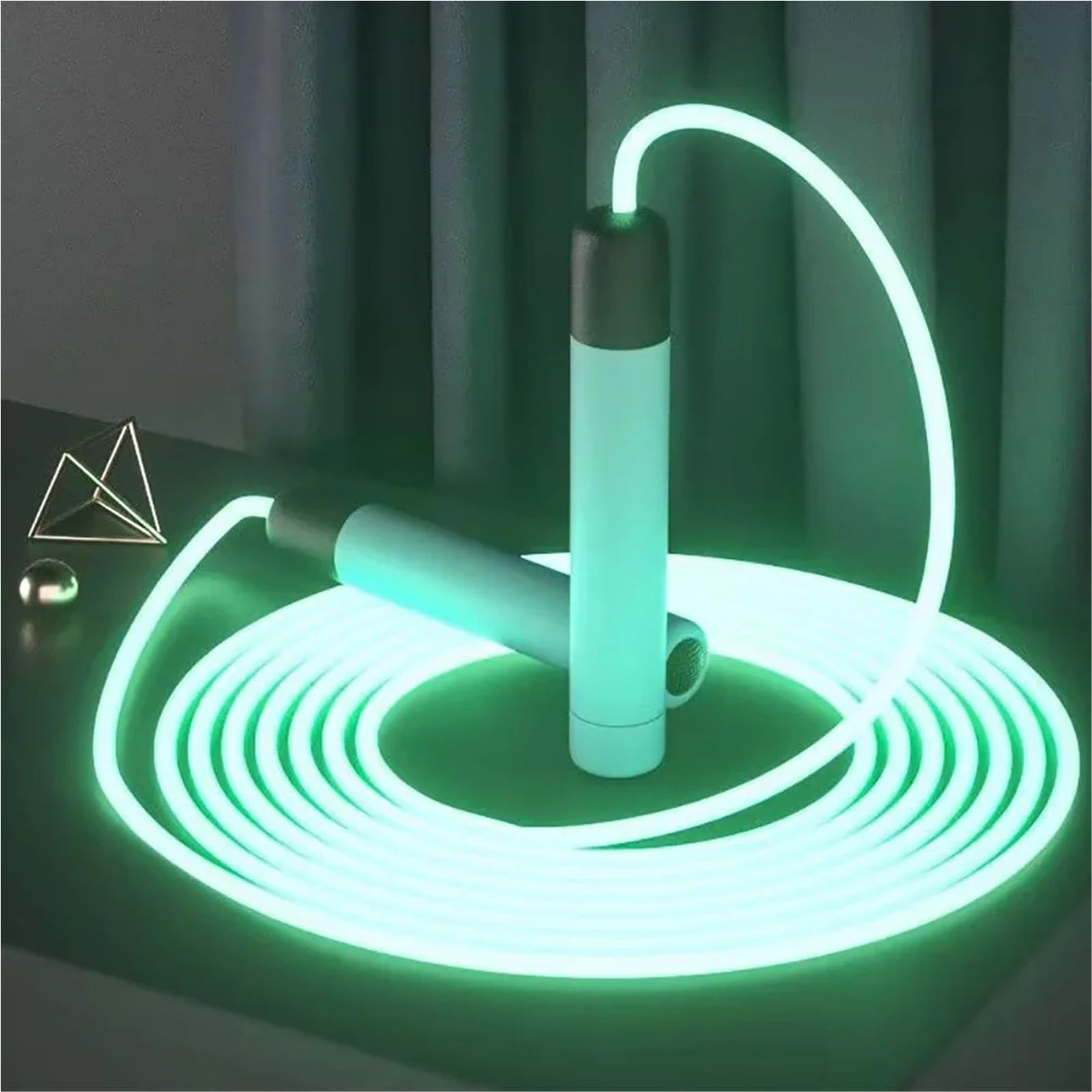 LED Night Glow Jump Ropes Incandescente Corda per Saltare per Adulti Regolabile Portatile Formazione Sport Attrezzature Fitness
