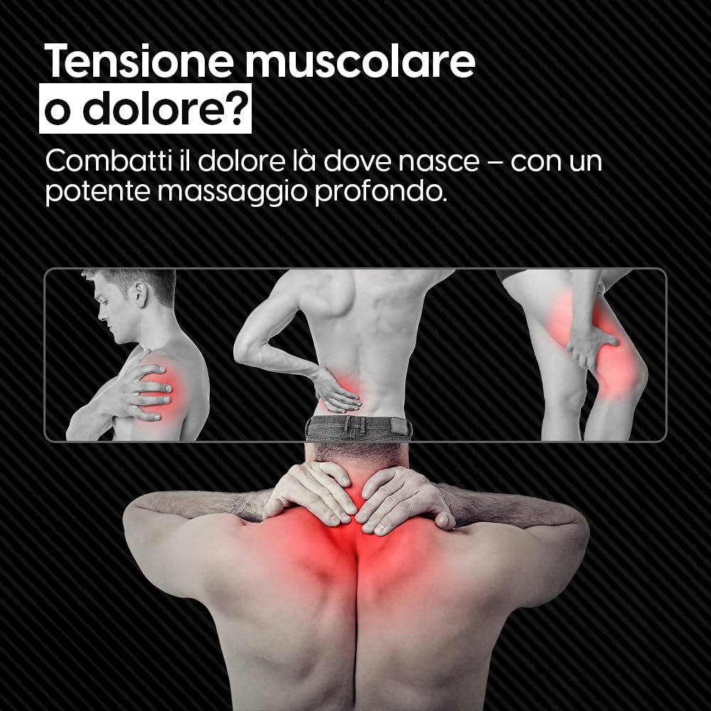 STARKFELD Mini - Pistola per massaggi compatta per tessuti profondi, silenziosa e potente, 2 accessori, ultra leggera e portatile, (Verde, Deluxe)