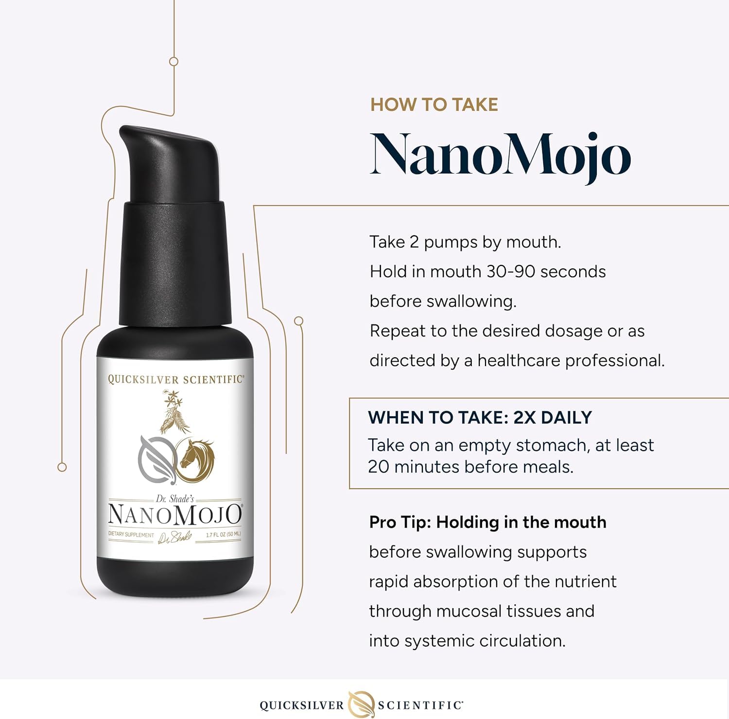 Quicksilver Scientific NanoMojo, Herbal Ginseng, 1.7oz / 50ml — Amazon image 6