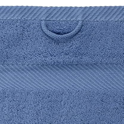 Luckytowel Handtücher Set 50x100 cm 100% Baumwolle, Handtuch-Set 2er Pack Blau – Bild 5