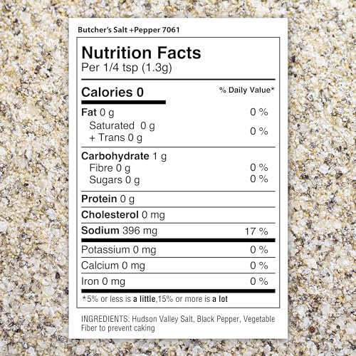 The Spice Lab No. 61 - Premium Butcher's Salt & Pepper Blend - 5.9 oz. Shaker Jar - Kosher Gluten Free All Natural Brand