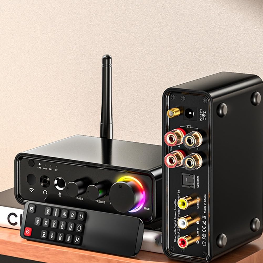 Trasmettitore Ricevitore Audio Bluetooth 5.3 per TV Stereo Domestica, Adattatore Audio HiFi Wireless Bluetooth A Bassa Latenza