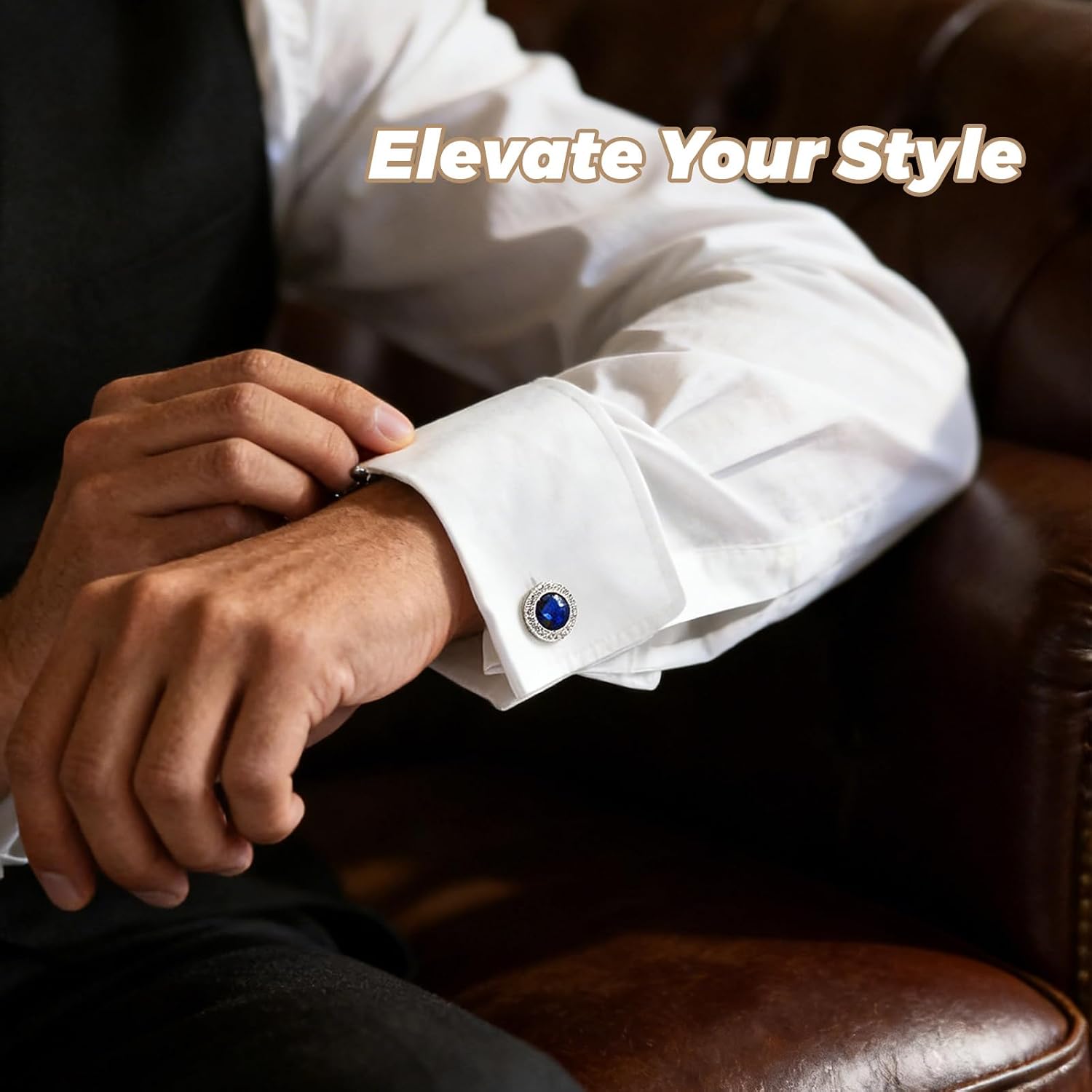 Cufflinks Cuff Links for Men,Cuff Links Fashion Men Cufflinks,Diamond Crystal Cuff,Shirt Suit Men Jewelry
