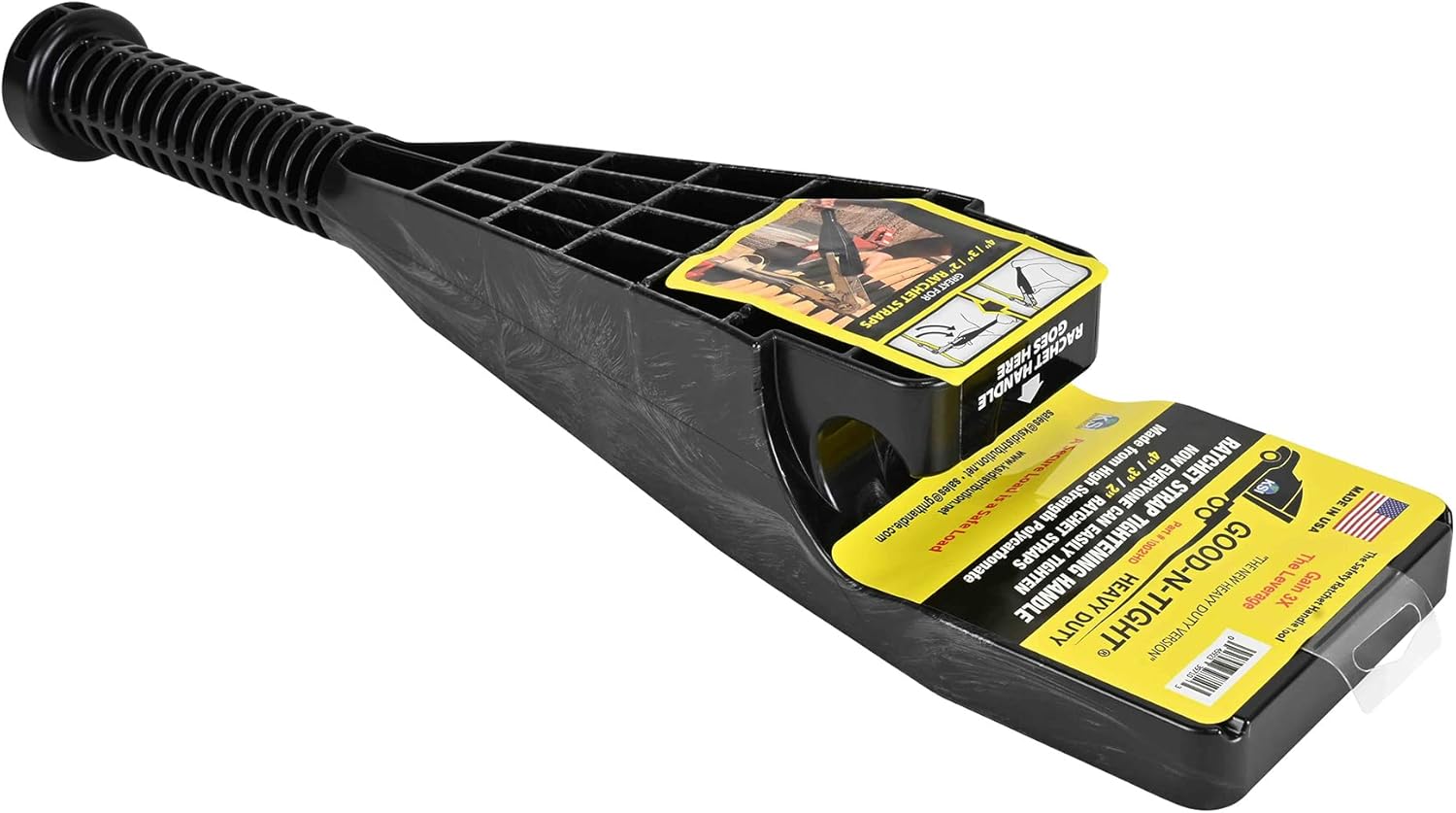 Mytee Products Black Polycarbonate Good-N-Tight Tie Down Ratchet Straps Tightening Handle for Heavy Duty Trailer Cargo