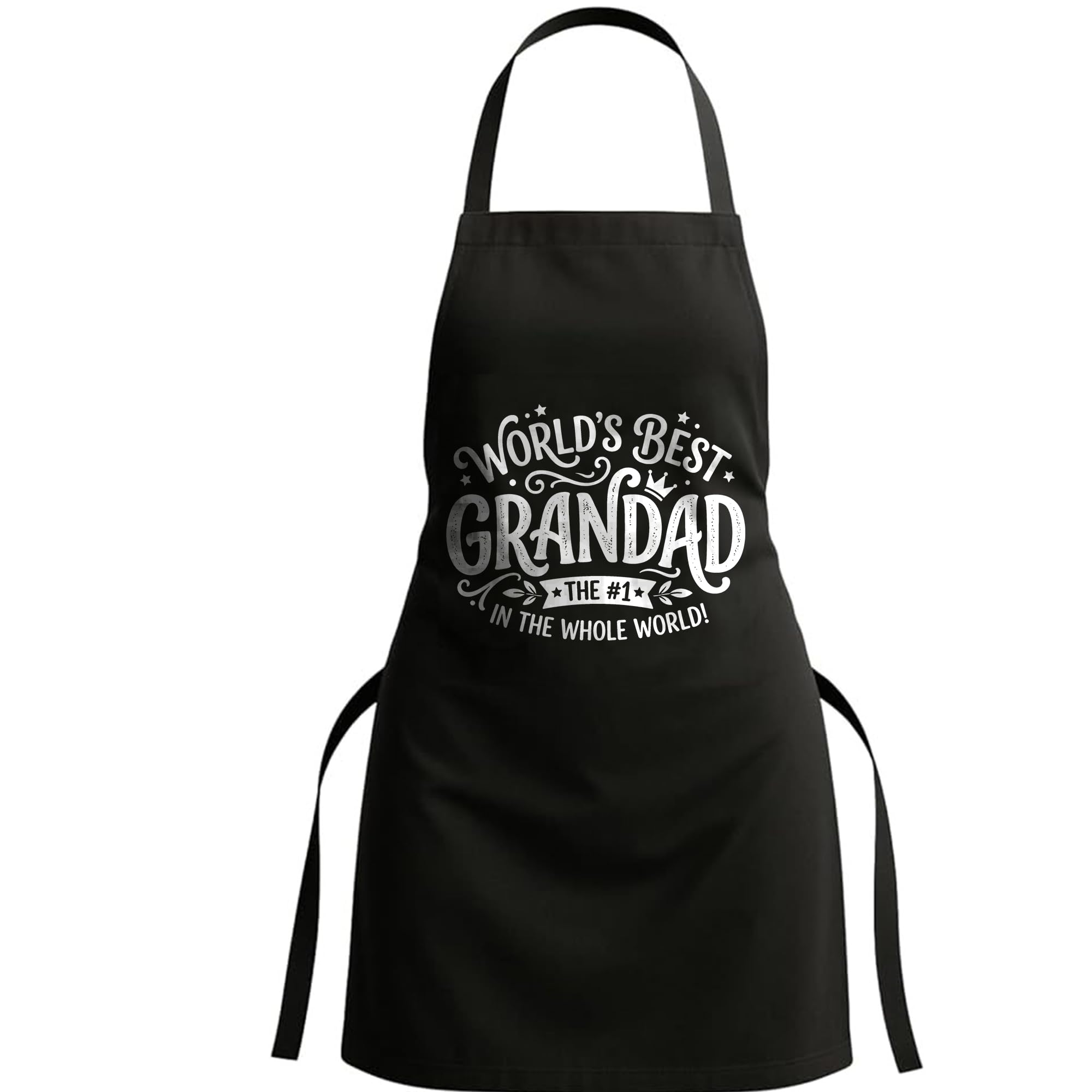 Belarte World’s Best Grandad Grandad Apron Cotton Kitchen Aprons Cooking Smock BBQ Wear Durable Grill Apron for Daily Use