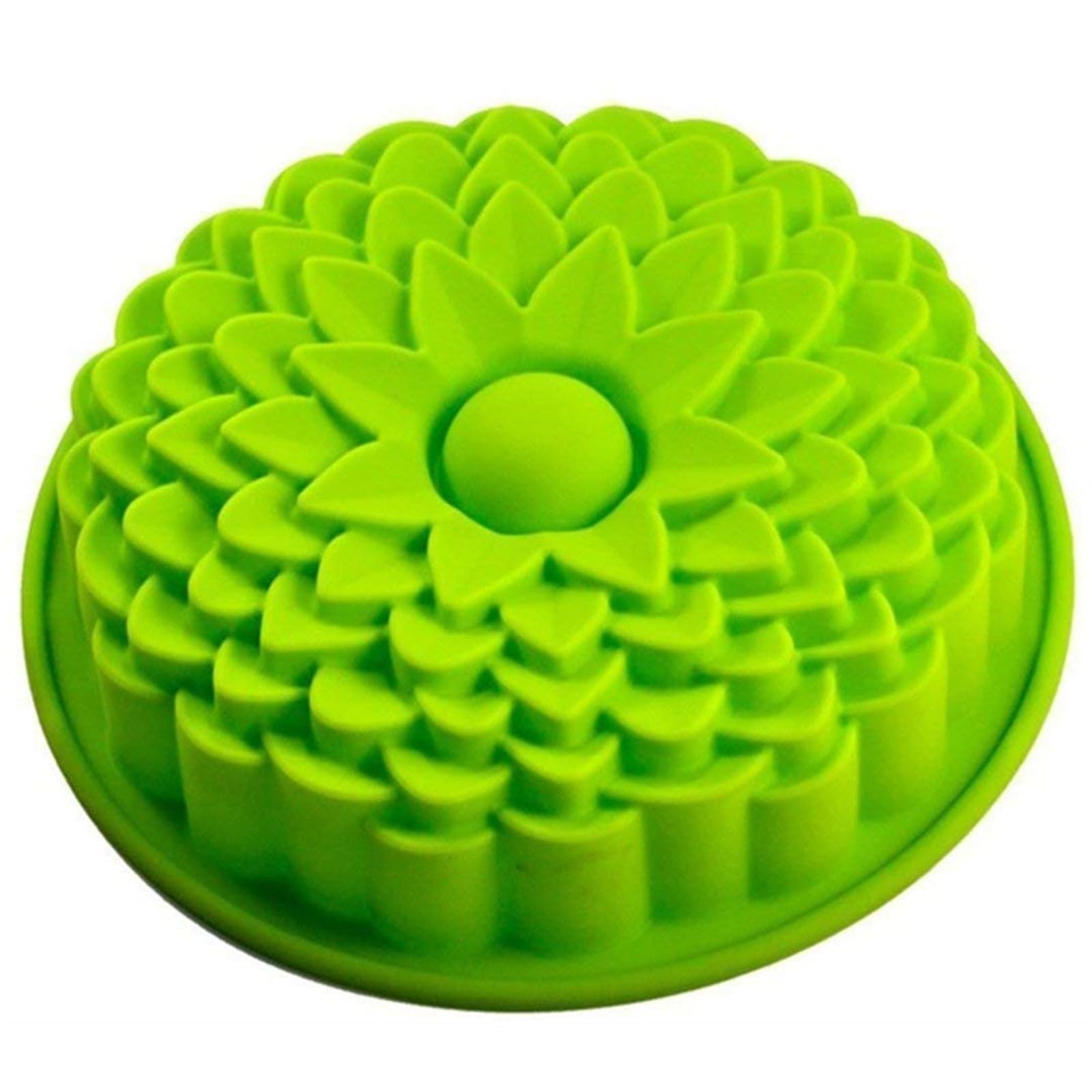 Fantasyday Pink Fantasyday® 9'' Sunflower Cake Mold Silicone Baking Molds For Your Birthday Cake, Soap, Donut, Ice Cube, Muffin, Brownie, Cornbread, Cheesecake, Panna Cotta, Pudding, Jello Shot And More