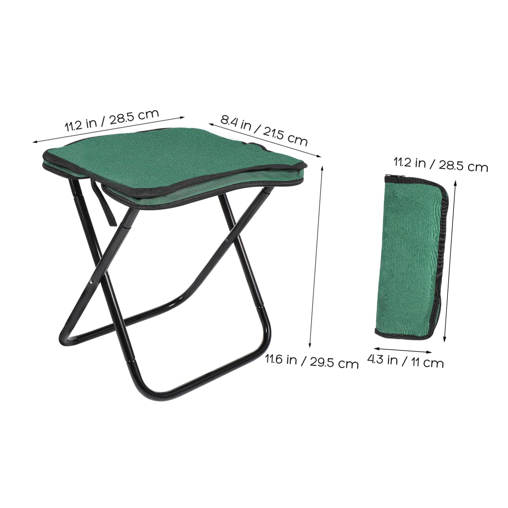 IMIKEYA Sgabello Pieghevole Portatile per Esterni Picnic Escursioni e Attività
