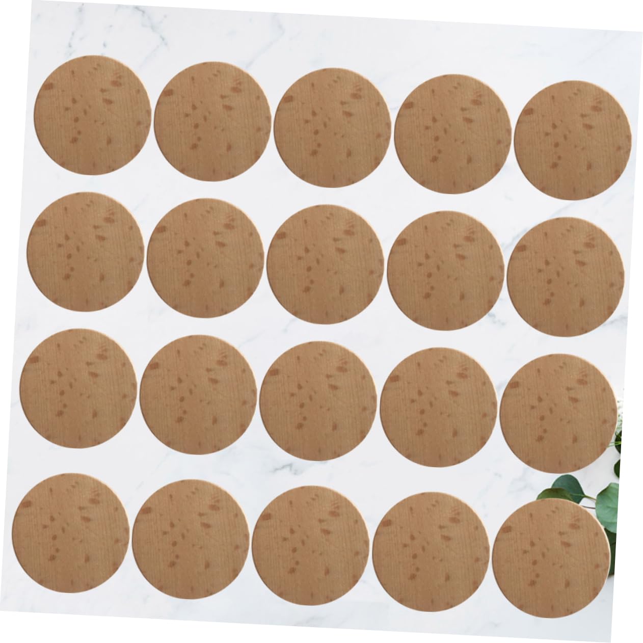 120 Stück 3, 8cm Runde Holzscheiben ohne Loch zum Basteln | Unbehandelt, Naturfarben, für Selbstgemacht Malerei, Geeignet für Hochzeitsdeko und Christbaumschmuck