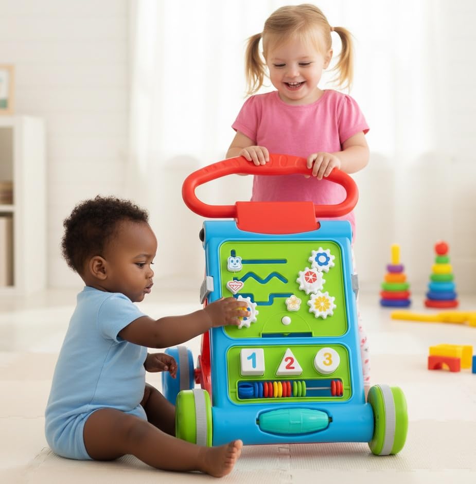 Goyal's Baby Activity Walker - Toddler Learning Toys for 6 Months -15 Months Old (Blue)