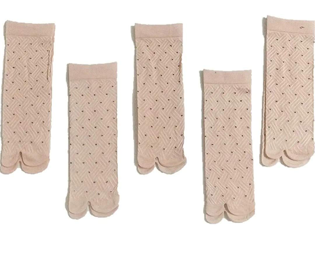 Ultra-Thin Transparent Nylon Summer Skin Socks for Women/Girl's Ankle Length with Thumb