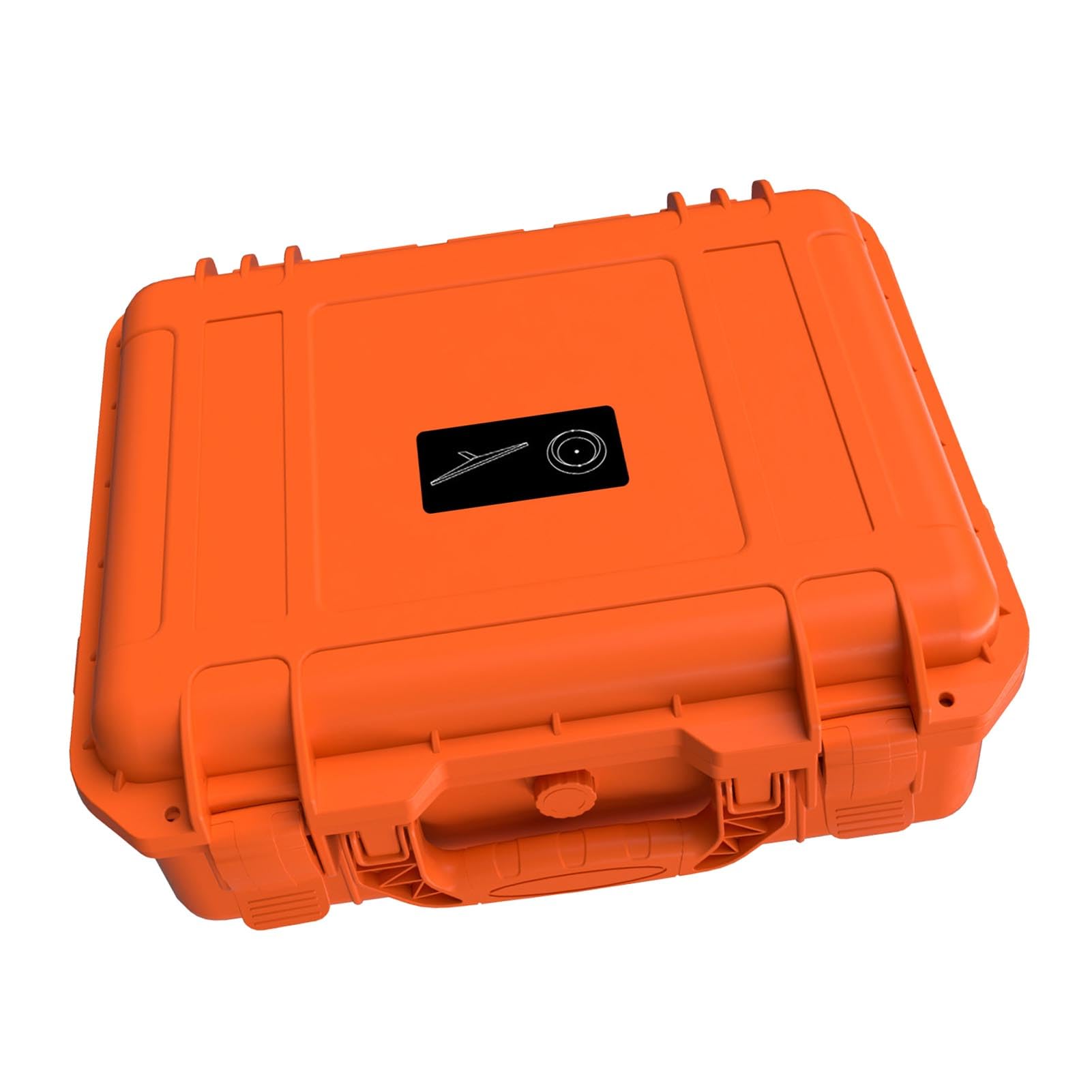 Estuche de Almacenamiento Duradero para Mini Antena, Caja de Transporte Resistente a Impactos con Cerradura de Seguridad para Viajeros, Color Naranja