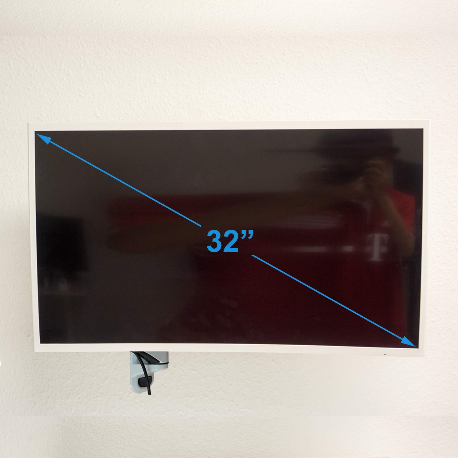 Supporto a parete per TV HFTEK Monitor Staffa a parete con molla a gas 0-8 kg - HF19DW