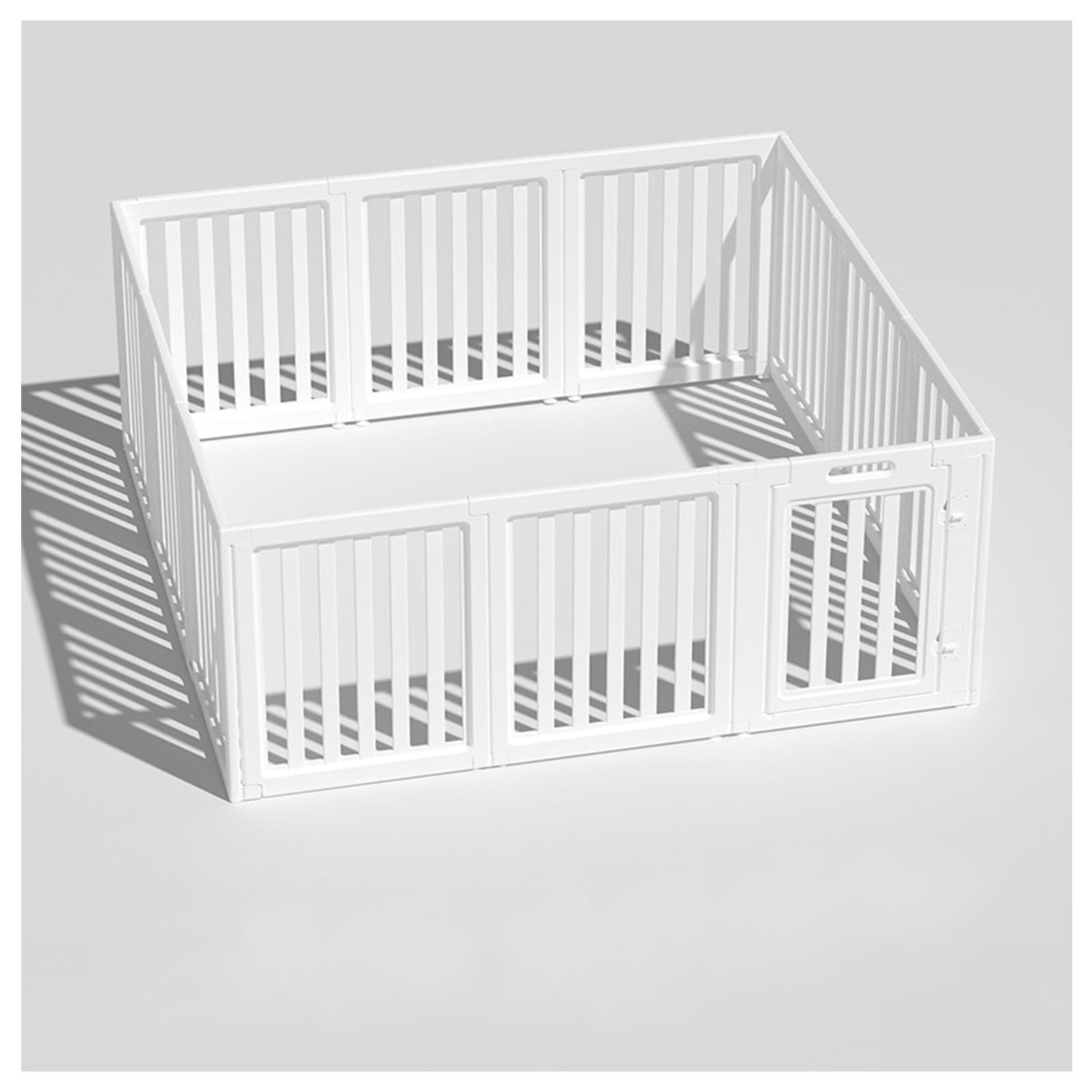 Parque para Perros Transparente, Parque para Perros de plástico acrílico Transparente para Interiores, Parque para Perros de acrílico, para cachorros, gatos, conejos(Fence,60CM/24IN_8 PIECES)