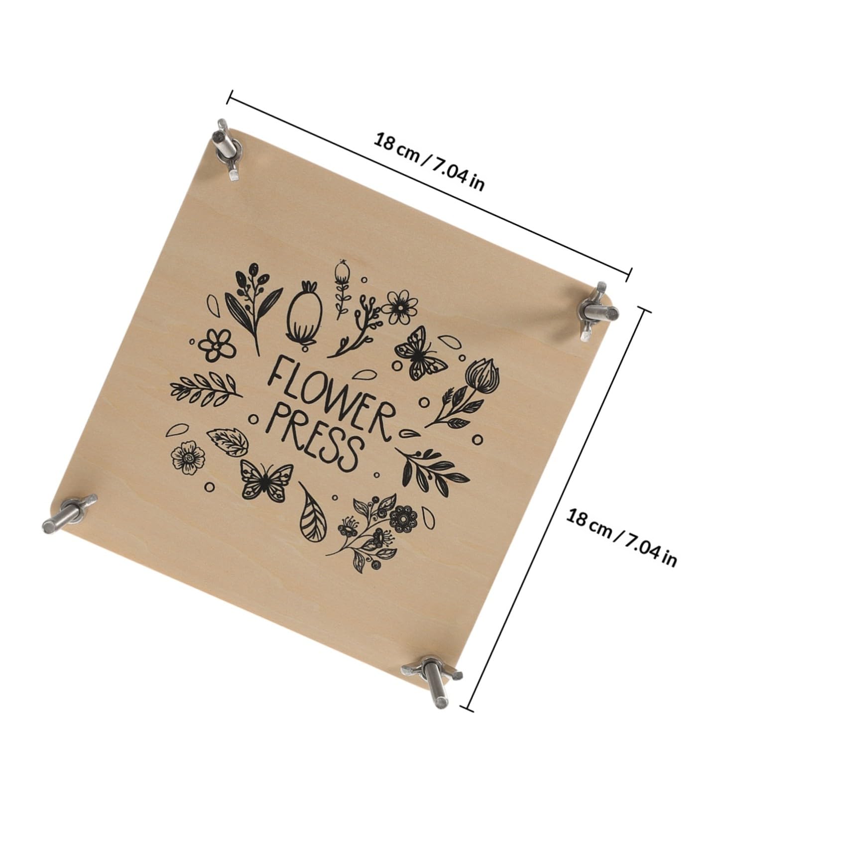 Veemoon Pressa Legno Fiori Kit per Pressatura per Ragazza per Ragazzo | Campioni Vegetali e Fiori Secchi, per Inviti e Ornamenti Nuziali, Set Manuale per Attività Creative