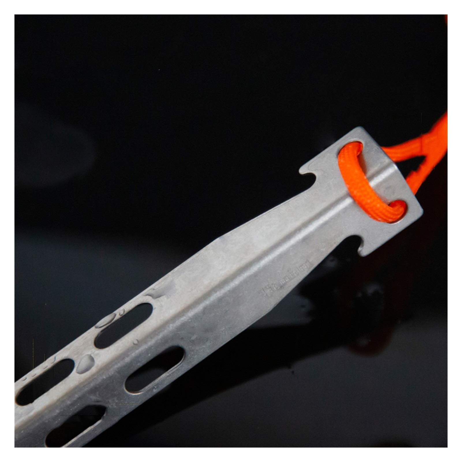 Zeltnägel Titan Zeltpfahl Plus V Form Trigone Spike Winddicht Outdoor Camping Titan Pfahl Nagel Festzelt Zelt (6 Stück)