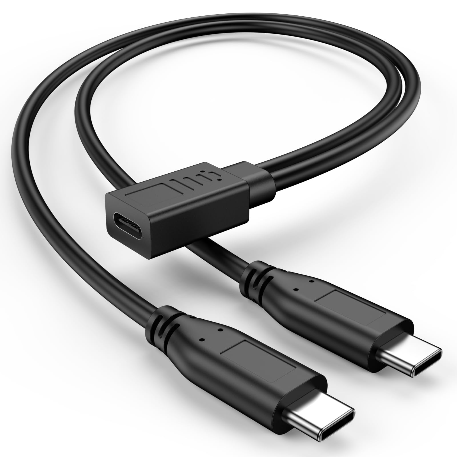 KAYQINHO USB C Splitter 1 in 2 Out, USB Type C Splitter, USB C Female to Dual Type C Male Port Power Charging Cable (Only for Charging, Can't Transmit