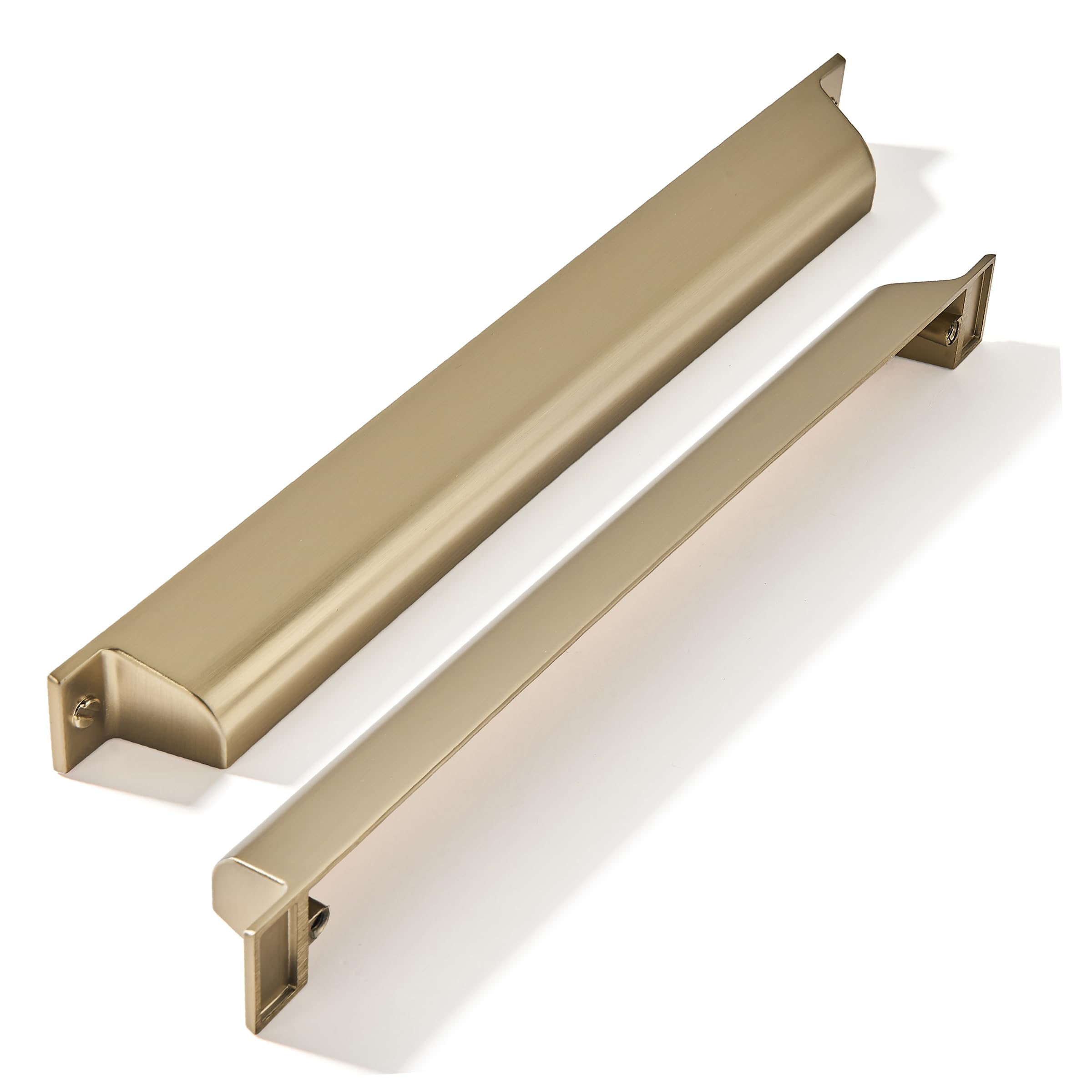 ZAUYX 5 Pack 7 Inch Center to Center Champagne Bronze Cabinet Cup Pulls Drawer Pulls Kitchen Hardware Honey Bronze Channing Cup Pulls Drawer Handles Knobs 7 inch Hole Center โ image 1