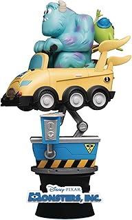 Beast Kingdom Coin Ride: Monsters Inc. DS-037 D-Stage Statue, Multicolor, 6 inches
