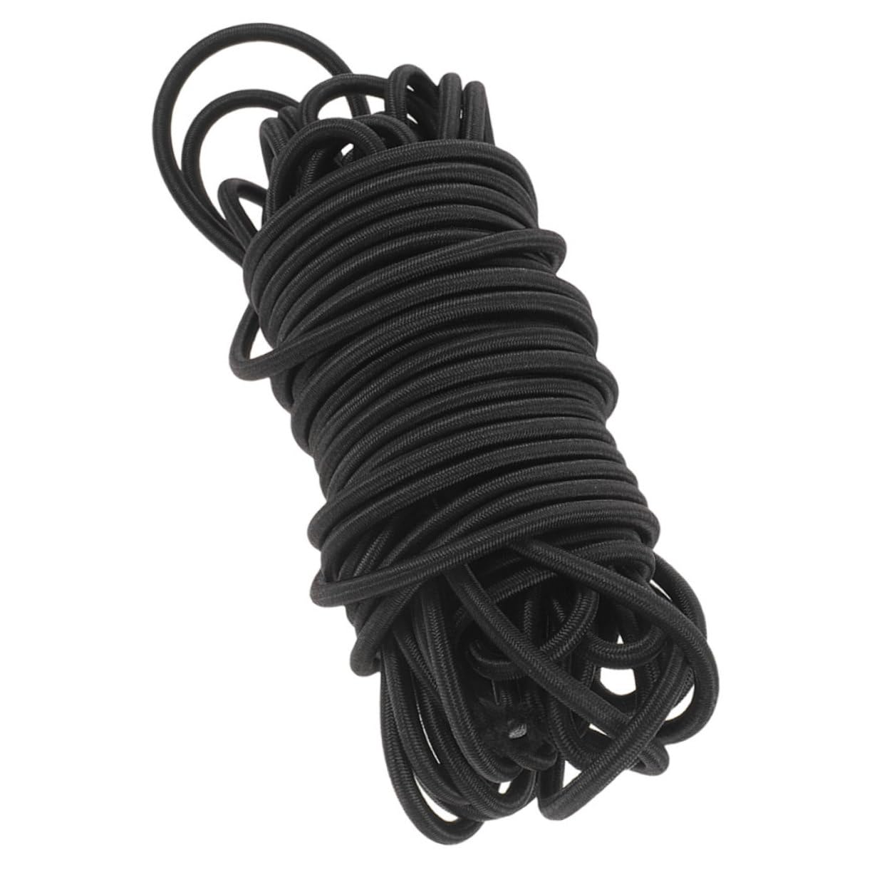 1 Cordón Rollo Elástico Negro Redondo para Zapatos y Puños | Goma y Yarn, Uso en Trainers y Calzado Casual, Estilo Chic y Moda, Fácil de Atar
