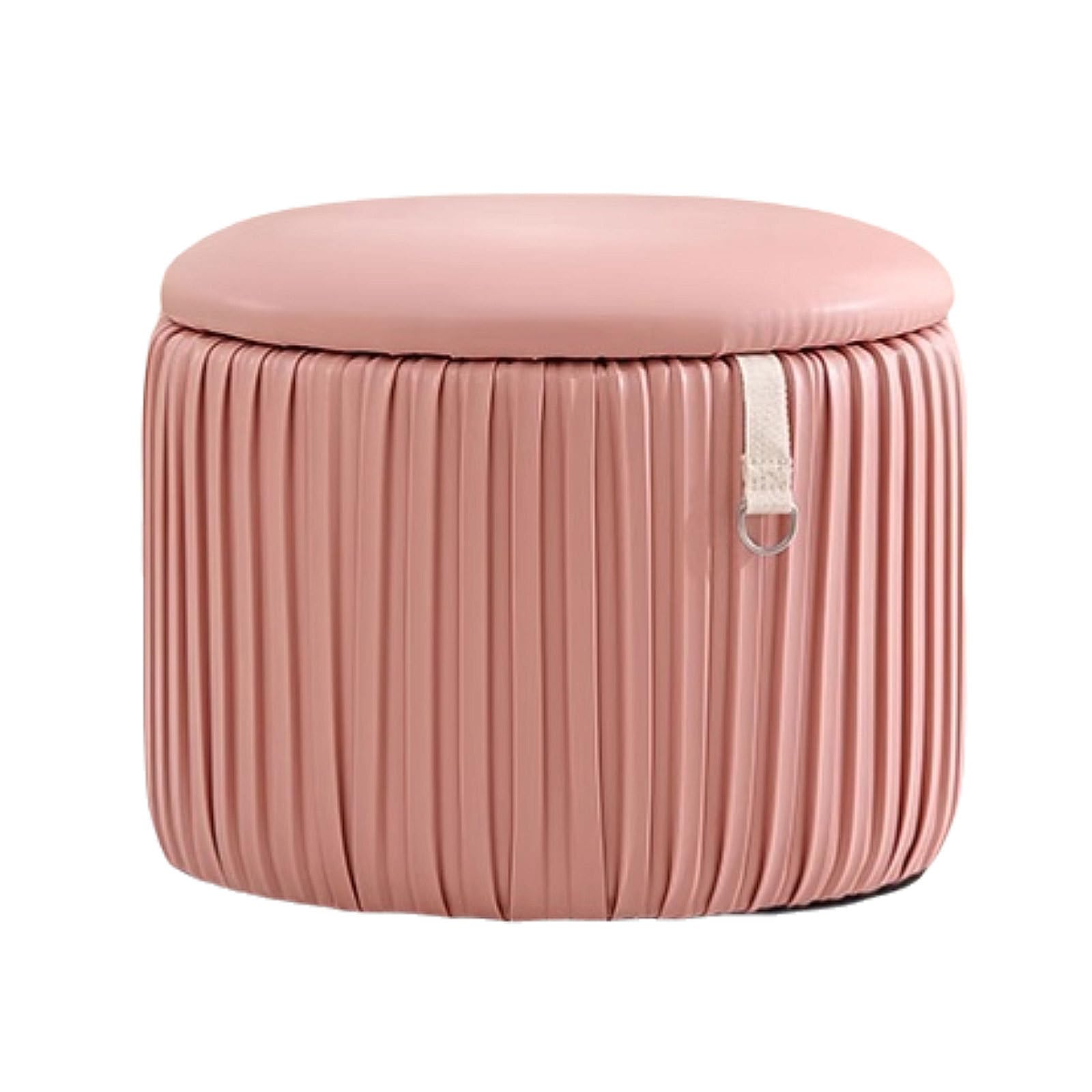 Robusto Ottomani in Poliestere con Cornice in Legno Moderno Pouf Pouf ottomane robuste vanità sgabelli compatti sgabelli risparmia Spazio