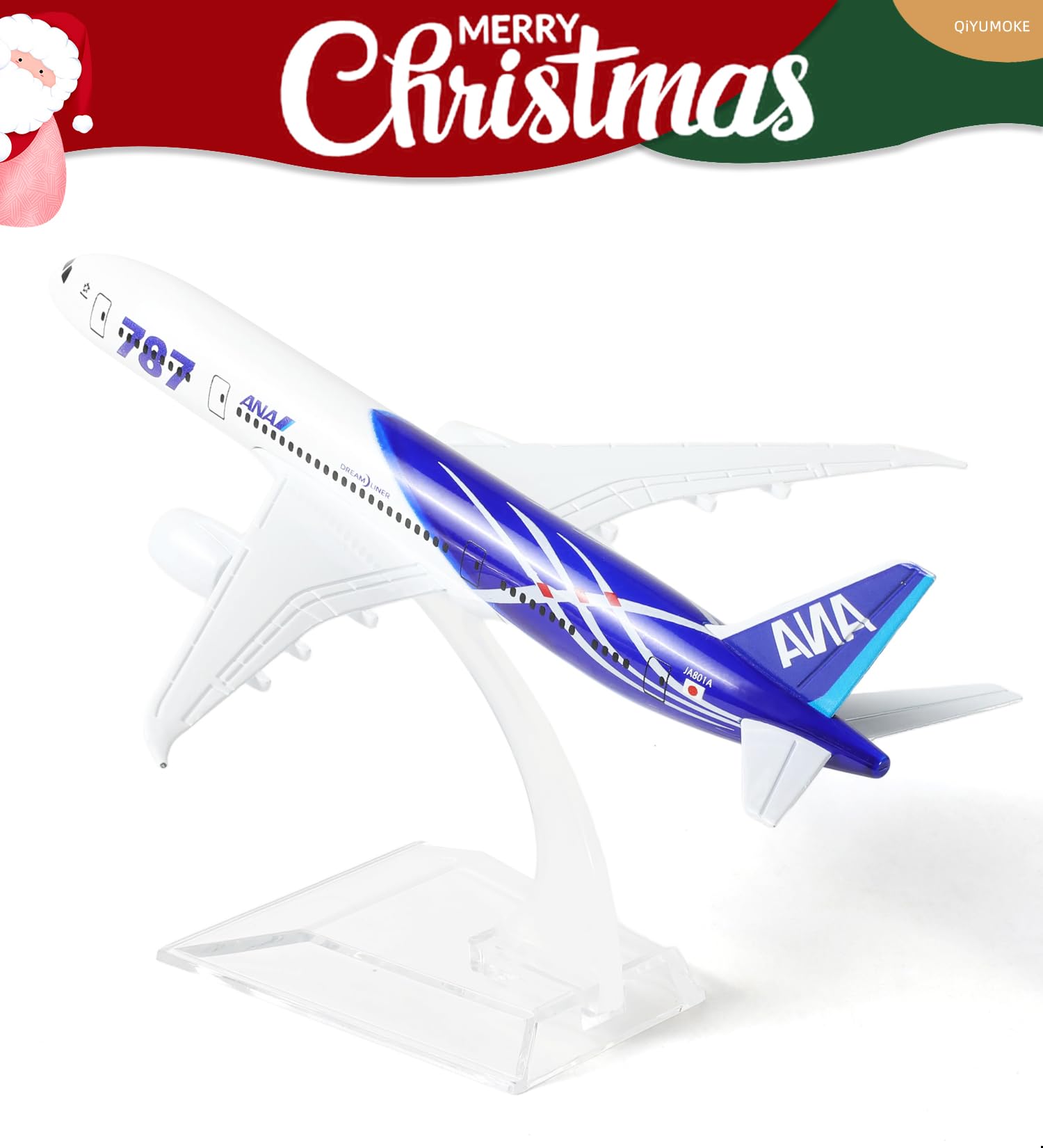 Amazon.co.jp: QIYUMOKE 1/400 ANA ボーイング787 飛行機モデル 15.5cm
