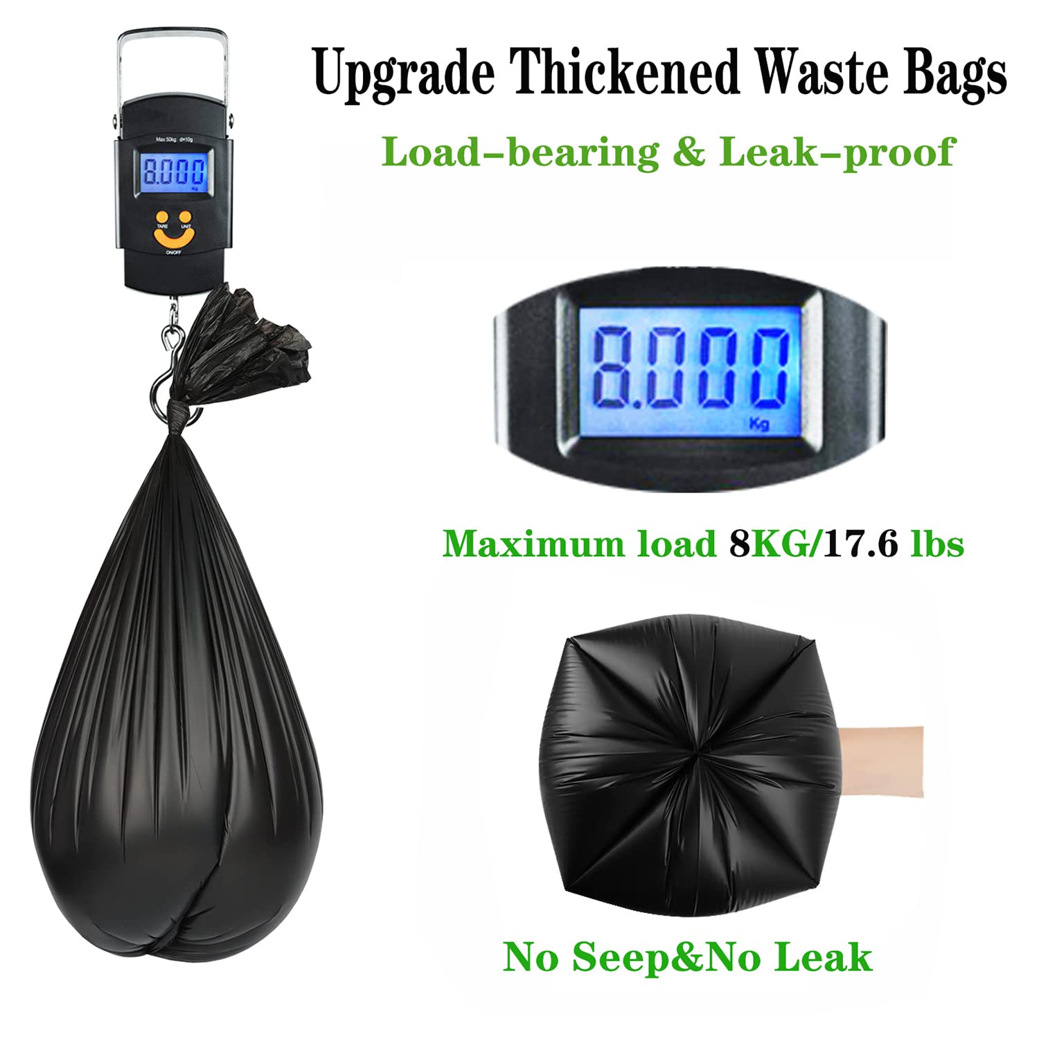 Snapklik 75pcs Portable Toilet Bags 8 Gallon Biodegradable snapklik-75pcs-portable-toilet-bags-8-gallon-biodegradable