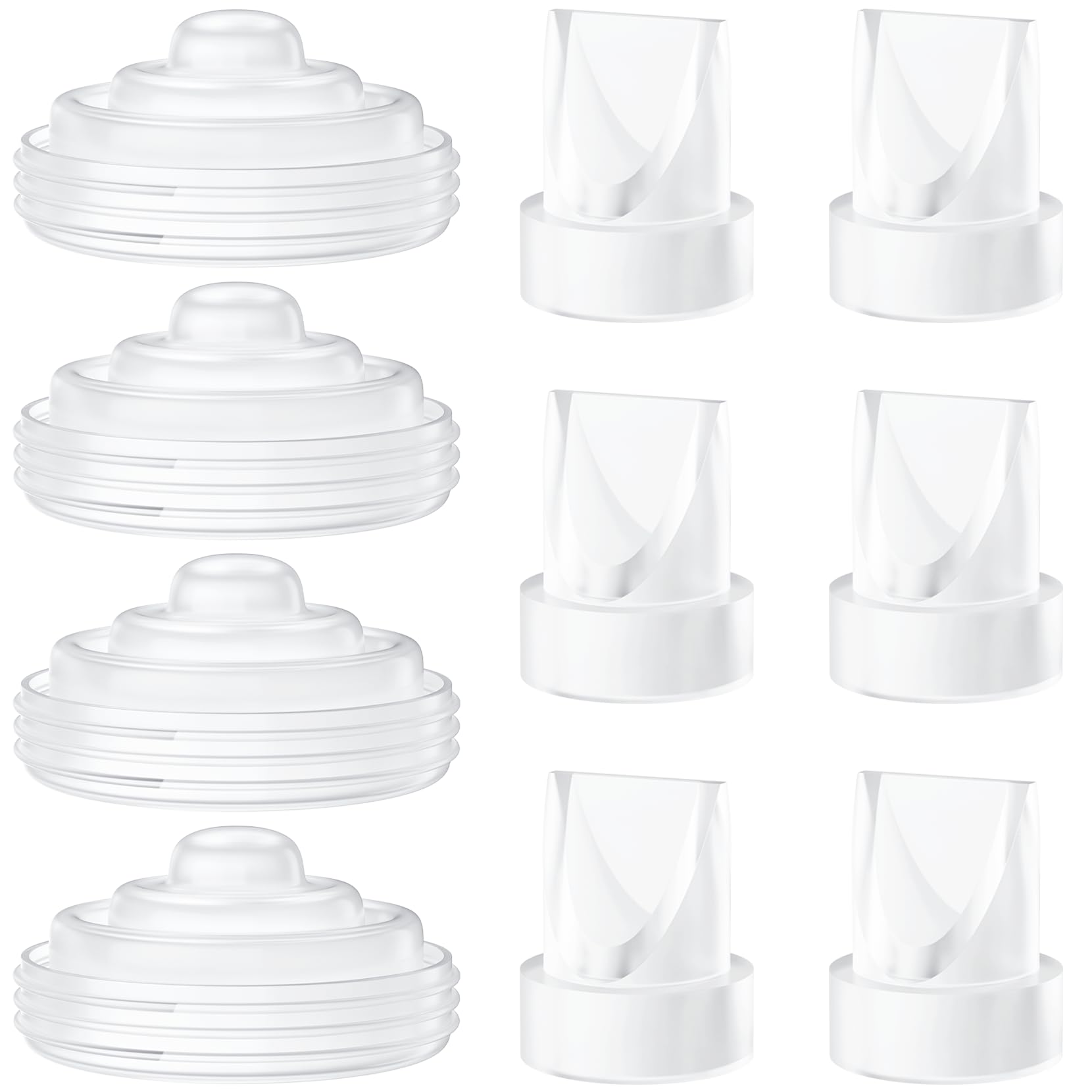 TOVVILD 10PCS Breast Pump Parts Compatible with Momcozy M5 Replacement to M5 Silicone Diaphragms Duckbill Valves, Not Original Mom Cozy Pump Parts