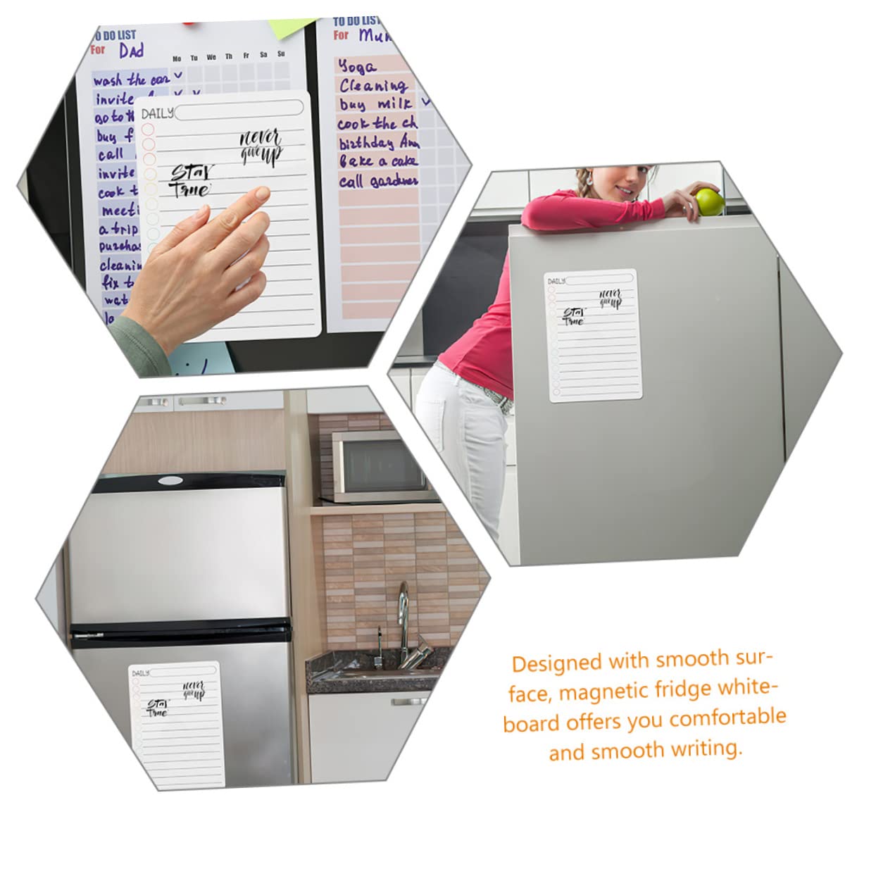 NUOBESTY 18stücke Teiliges Magnetisches Planungs Tägliche Aufgaben Abwischbare Magnettafel Für Kühlschrank Whiteboard Organisation Von Routinen Und Terminen
