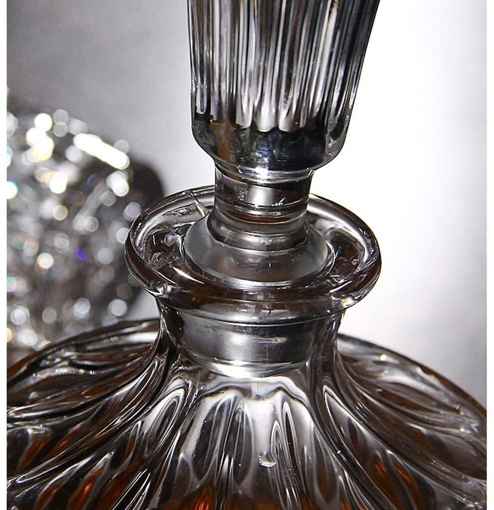 Zestawy karafek do whisky dla mężczyzn, karafka do whisky i zestaw szklanek, 100% bezołowiowy szklany karafka do whisky z 6 szklankami do whisky, pudełko prezentowe dla rodziny, pudełko prezentowe 7