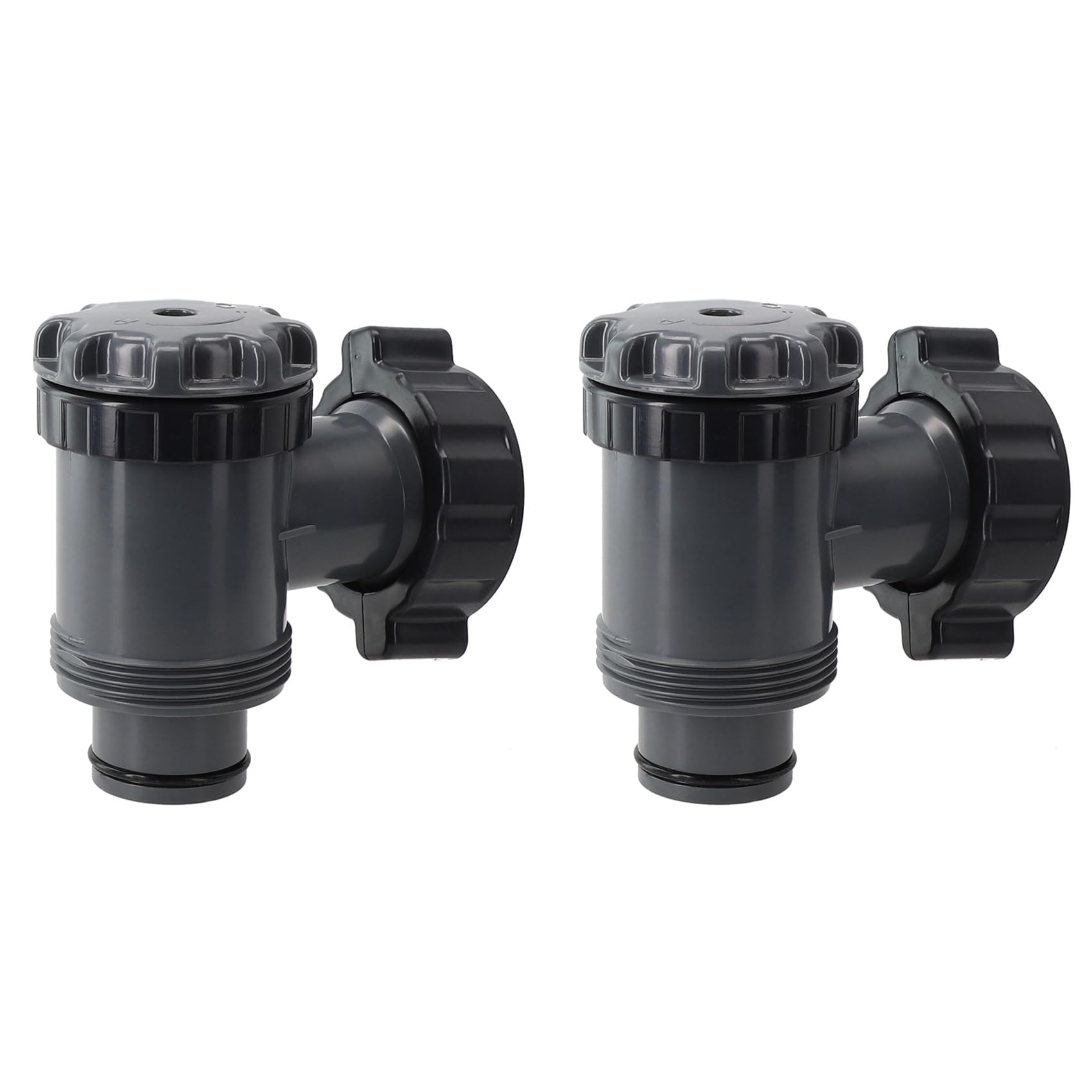 Aundhegrtt 2X Compatible Plunger Valve for Swimming Pool Filter Pump 38 Replacement for 1 1/2 Diameter Hoses and 2 1/2 Fittings