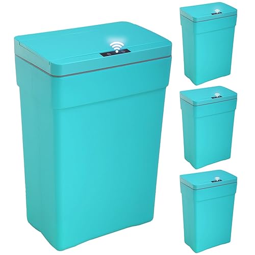 Papelera de plástico para basura gran capacidad de 13galones automática sin tacto con tapa para cocina dormitorio baño hogar oficina de 50 litros