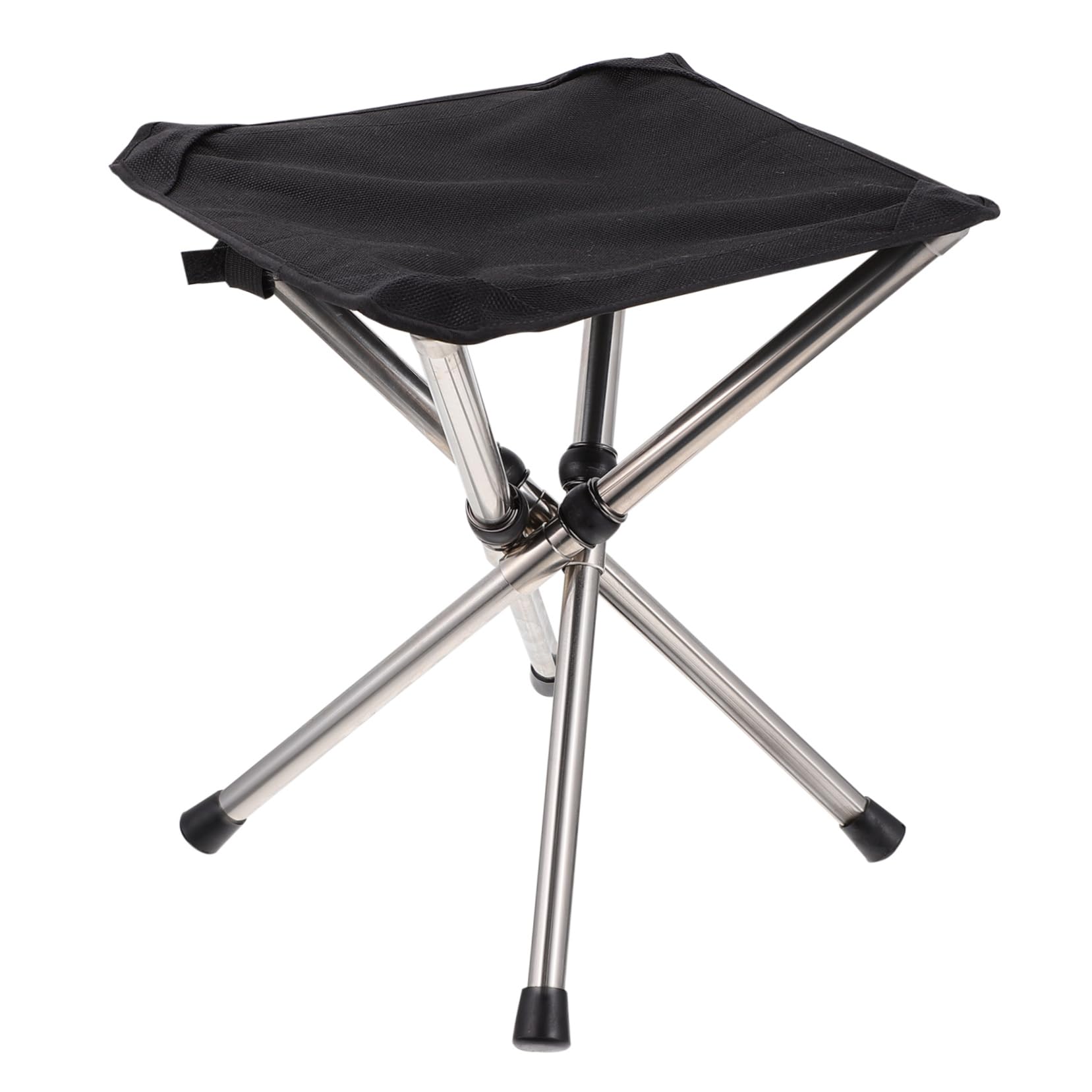 Mikikit 1Pc Portable Folding Stool for Outdoor Use Compact Fishing Chair Telescoping Design for Easy Transport Durable and Lightweight for Camping Beach and Hiking Activities