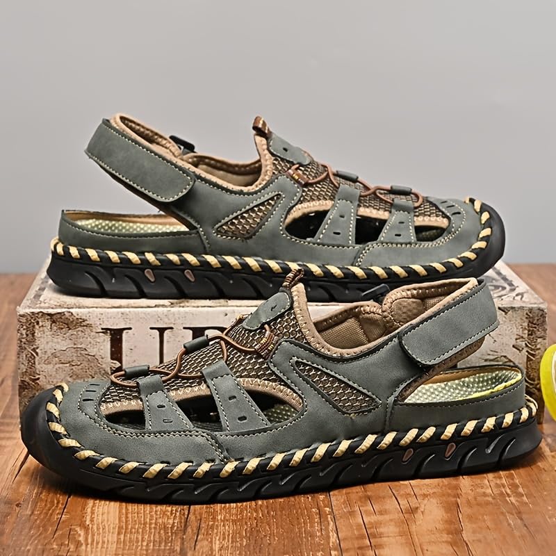 Men’s Closed-Toe Sports Sandals - Quick-Drying Water-Friendly Design, Non-Slip Outsole, Breathable Casual Beach & Walking Shoes4