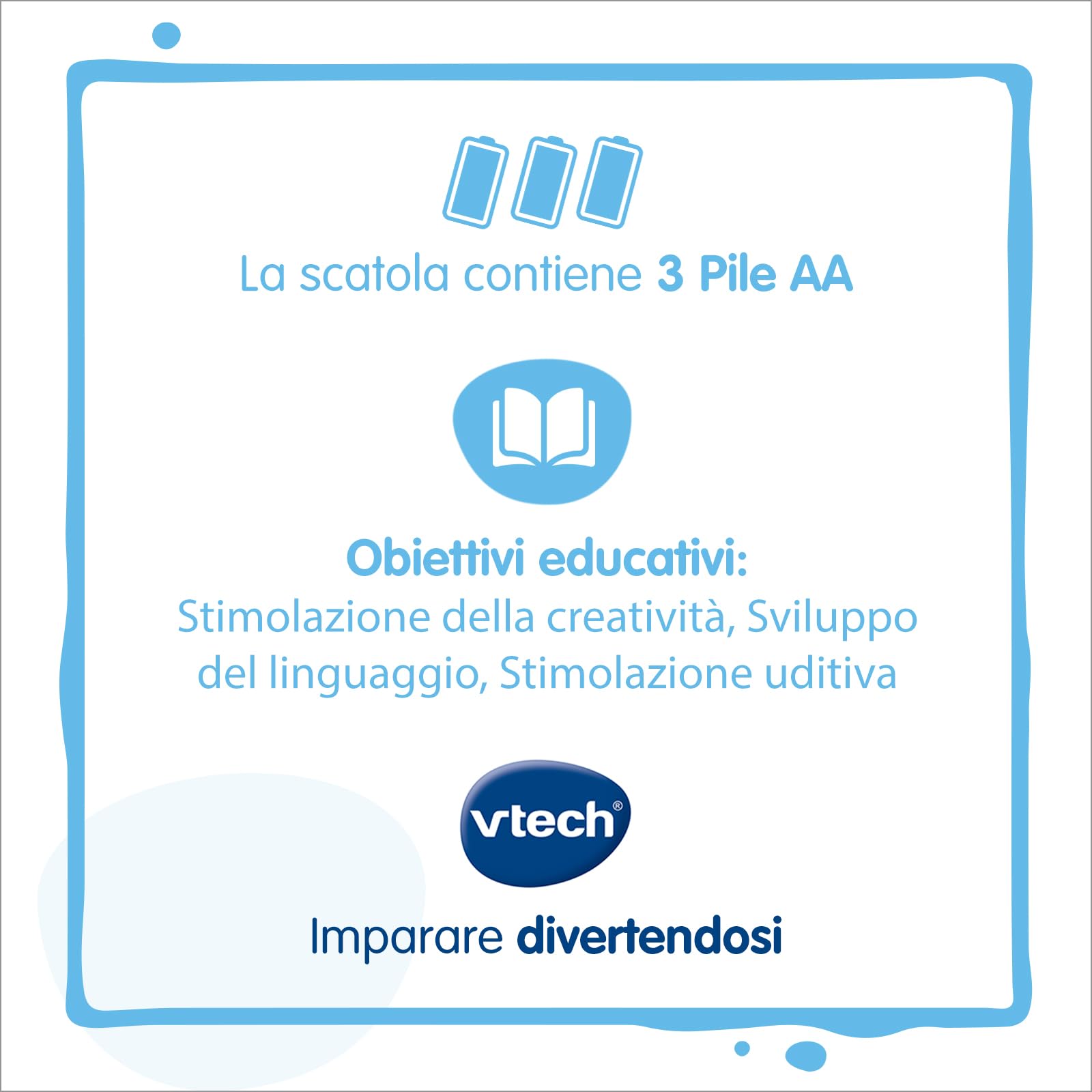 VTech Racconta Storie Luminoso di Gabby, Giocattolo Interattivo Raccontastorie con Suoni, Cuscigatta Utilizzabile come Luce Notturna, 4 Bottoni Interattivi, Lingua Italiana, Batterie Incluse, 3-7 Anni