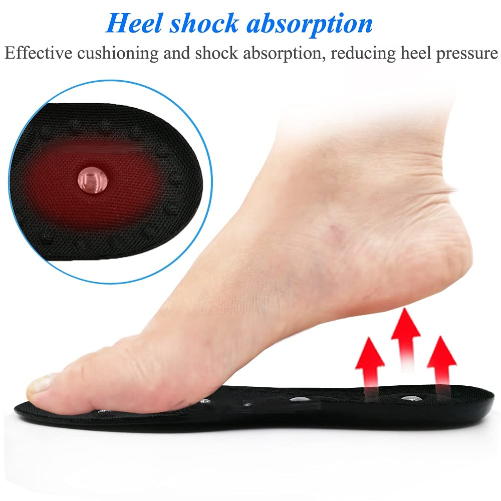 18 Magnétique Thérapie Massage Semelles Therapy Therapy Acupuncture Semelles sous-Chaussures Magnétiques Soft Soft Soft Pads Insert(S (22.5cm-25cm))