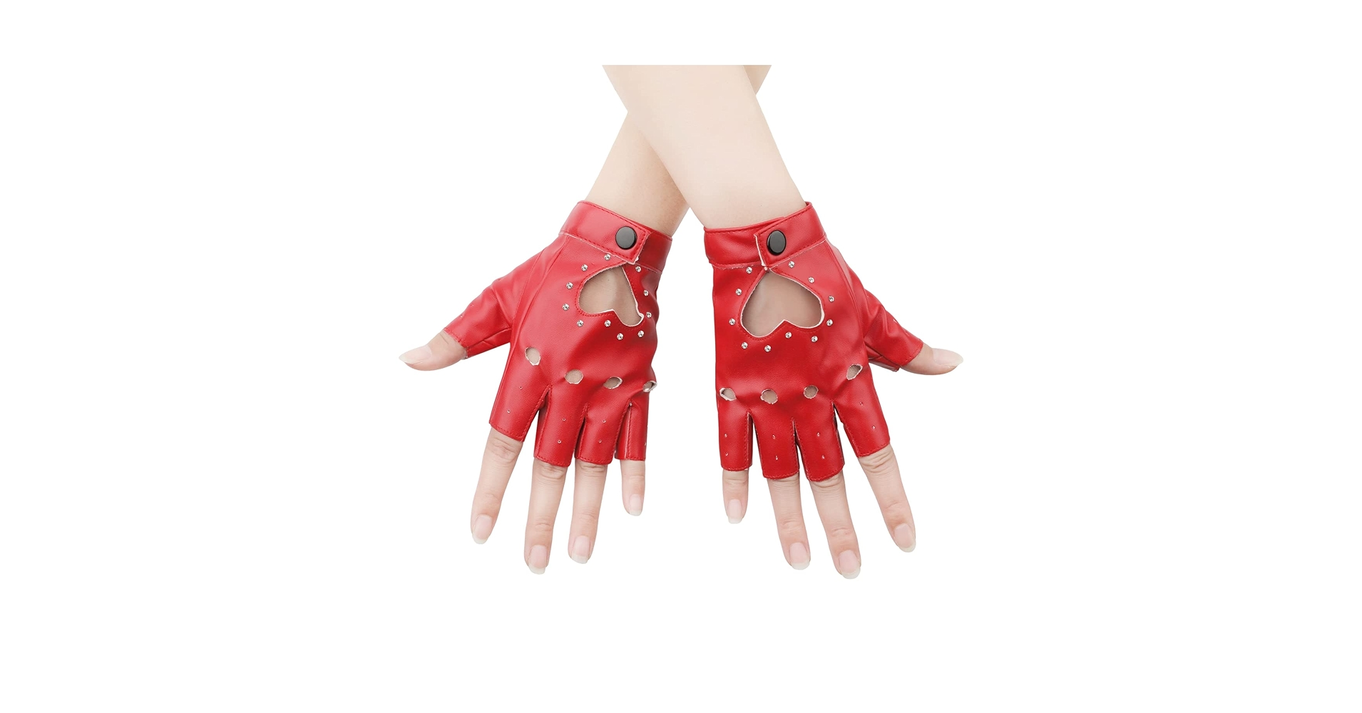 Amazon.com: 1 Pair Half Finger Leather Gloves, Stylish
