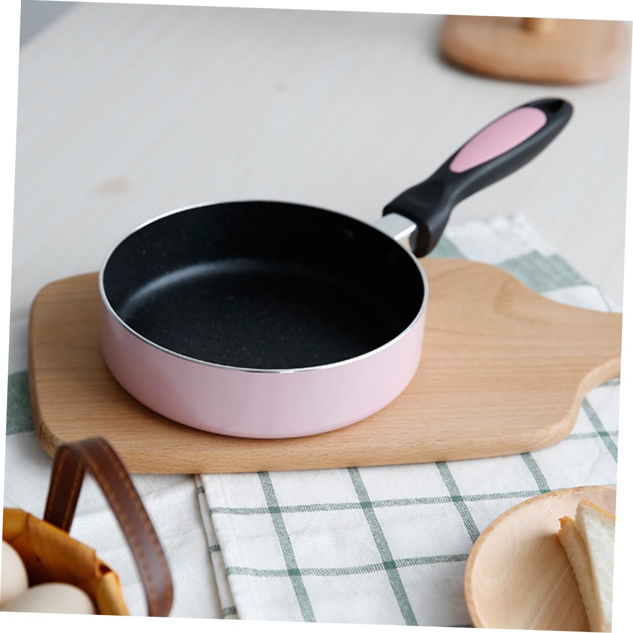 COLLBATH Rosa Eierpfanne 16cm aus Aluminiumlegierung Antihaft