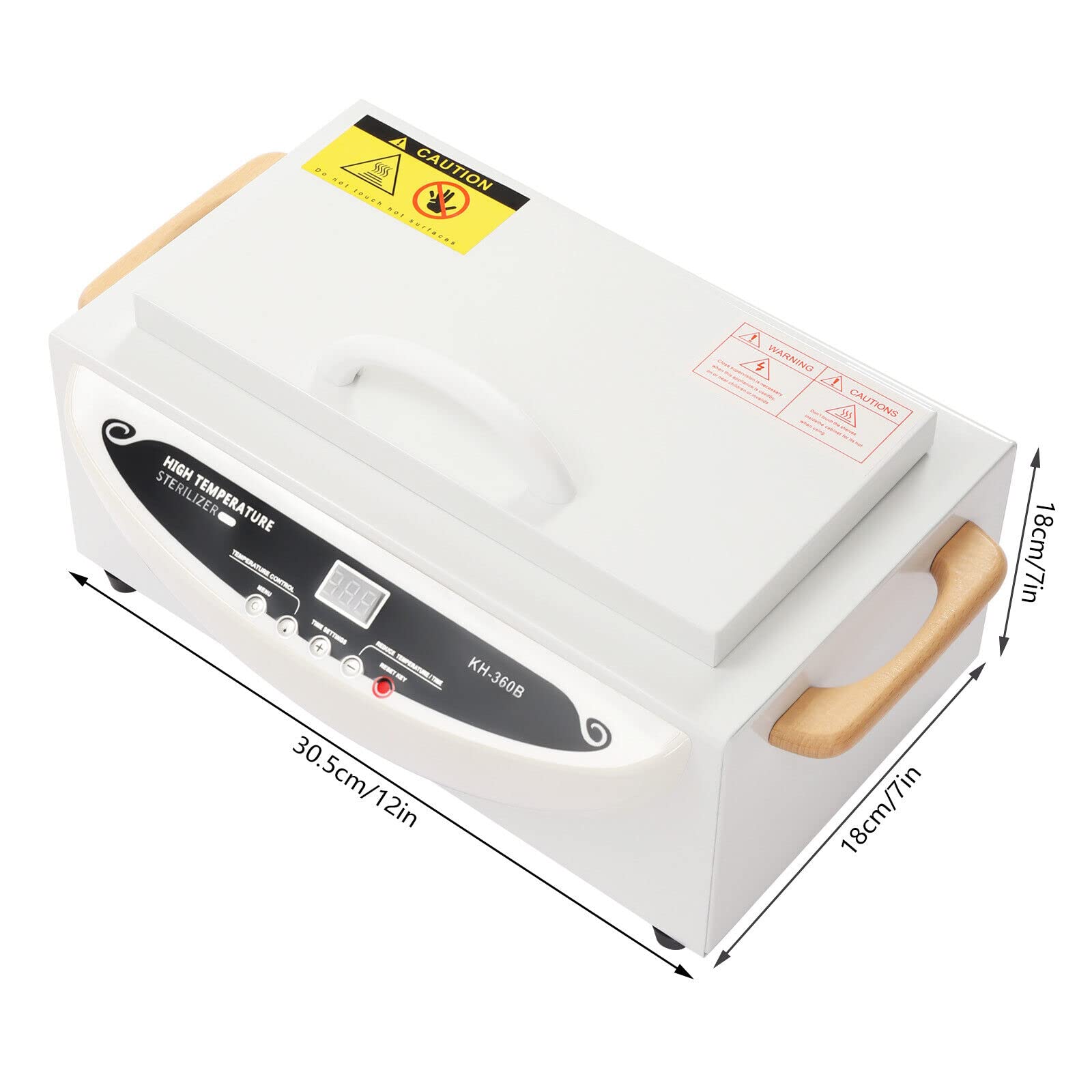 Sterilizzatore ad aria calda sterilizzatore ad alta temperatura per strumenti, 500 W, 250 °C, sterilizzatore a calore secco, sterilizzatore per studi di manicure e parrucchieri