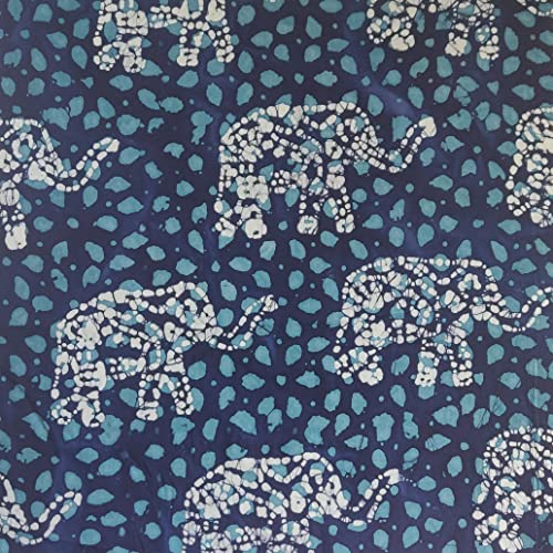 Tissu batik en coton teint à la main JLB0147 pour couture 10m